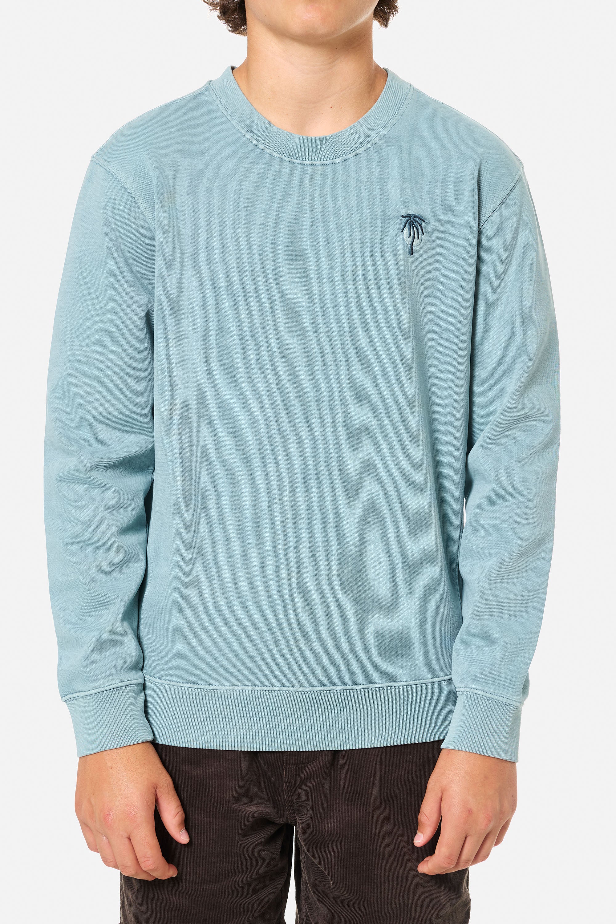 BOYS CRAWFORD EMBROIDERED CREW