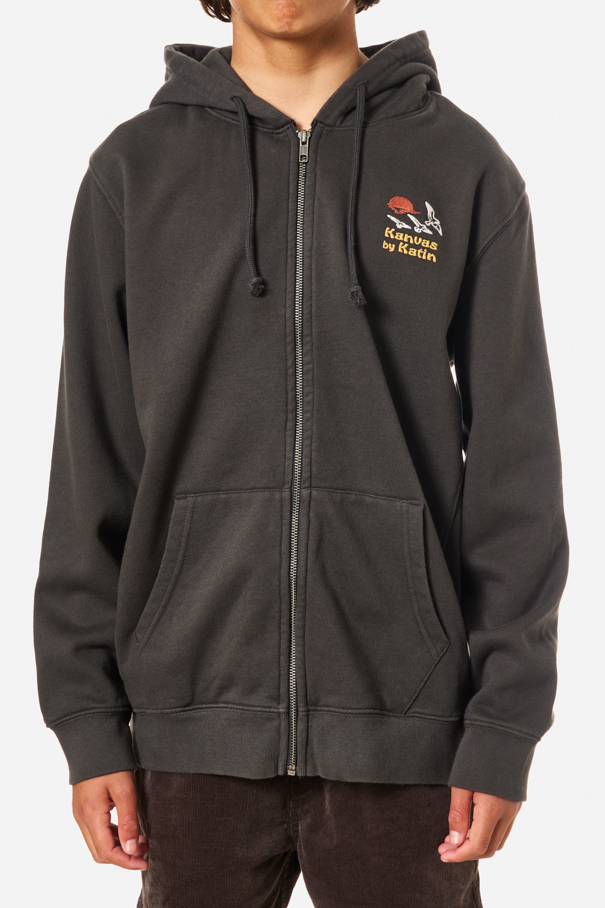 BOYS SUNSET EMBROIDERED ZIP HOODIE