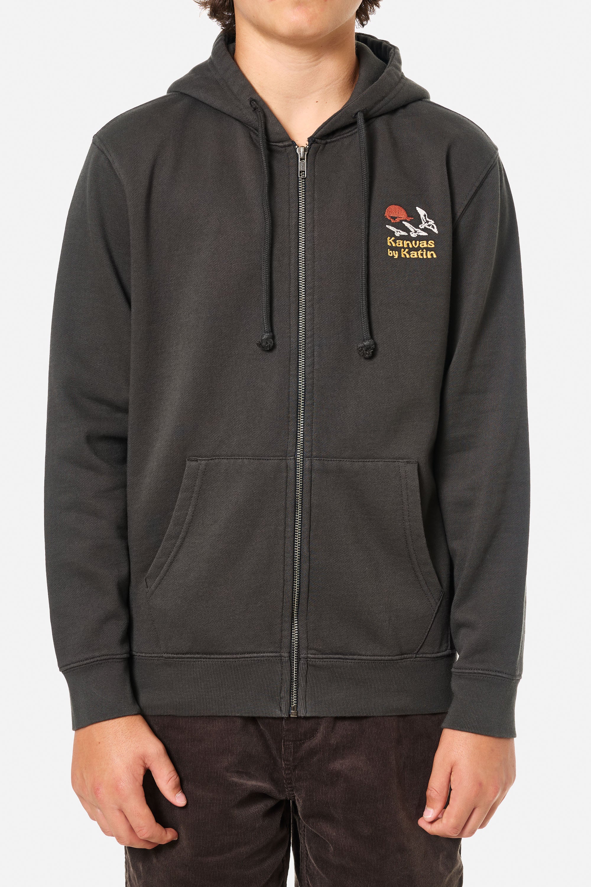 BOYS SUNSET EMBROIDERED ZIP HOODIE