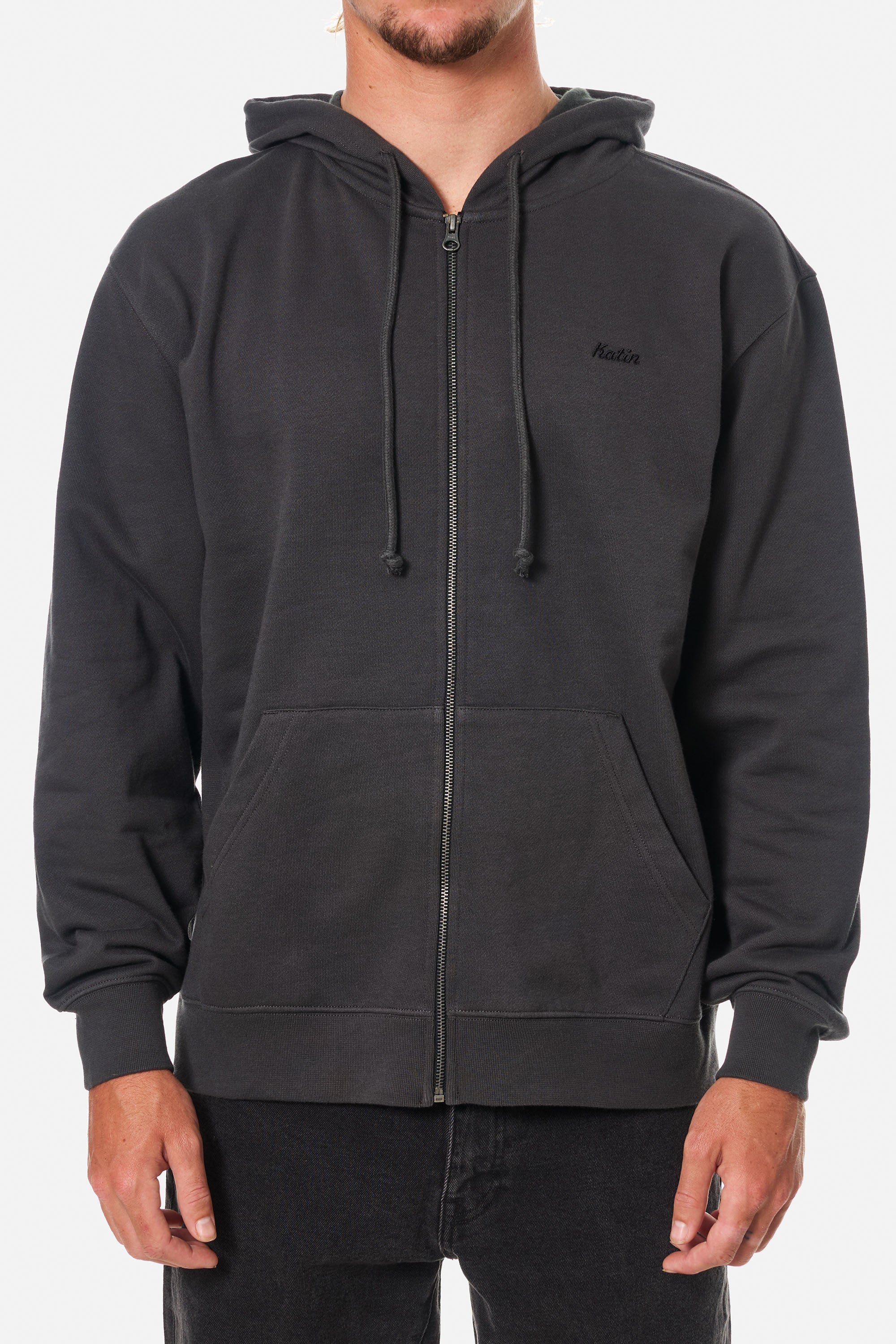 EMBROIDERED FULL ZIP HOODIE - Katin USA