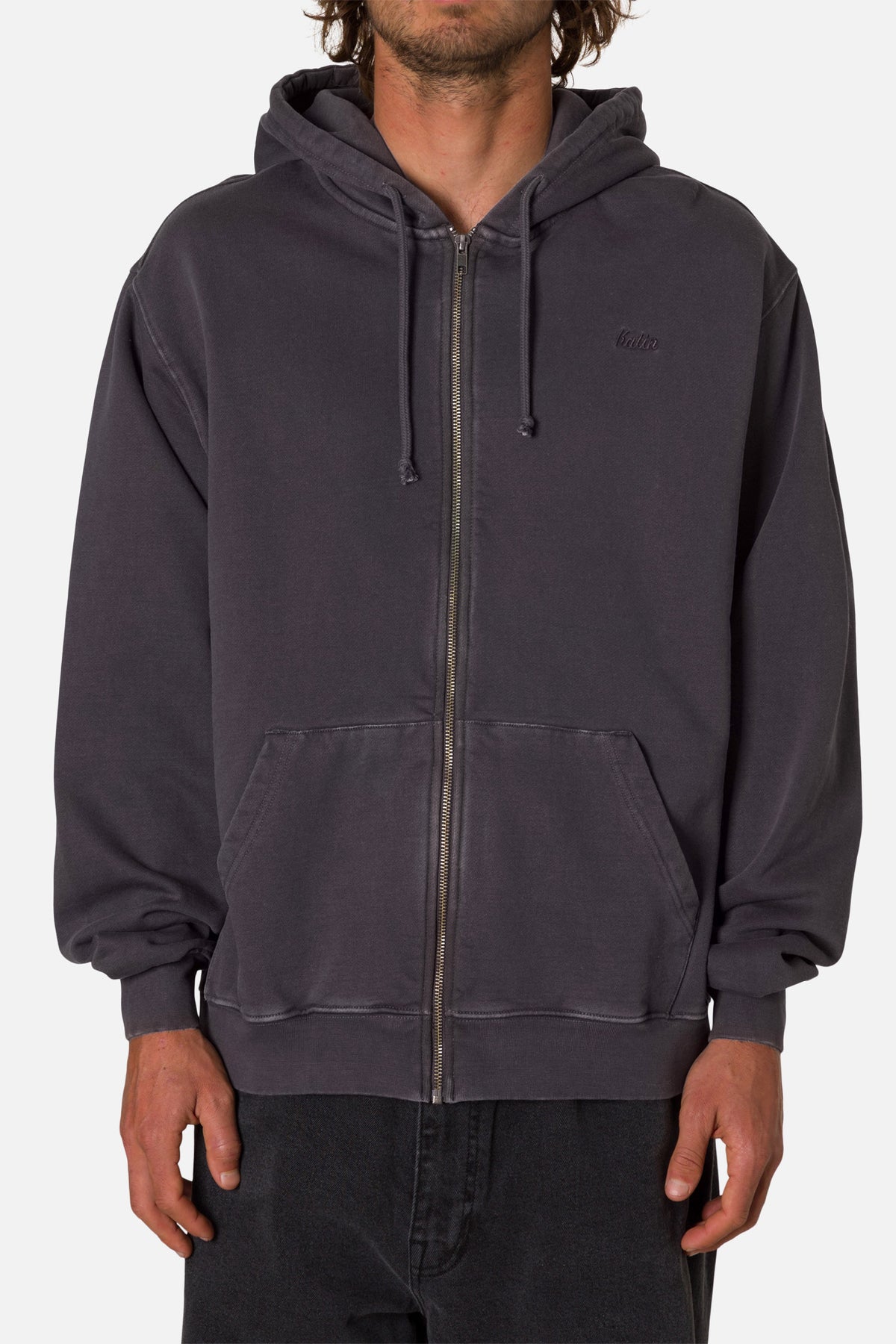 EMBROIDERED FULL ZIP HOODIE