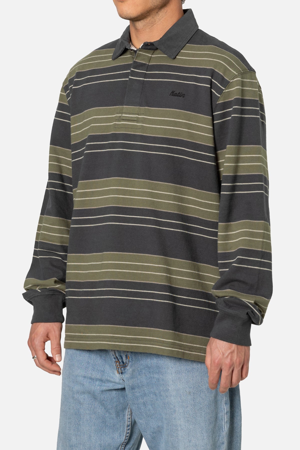 GREG LONG SLEEVE RUGBY POLO