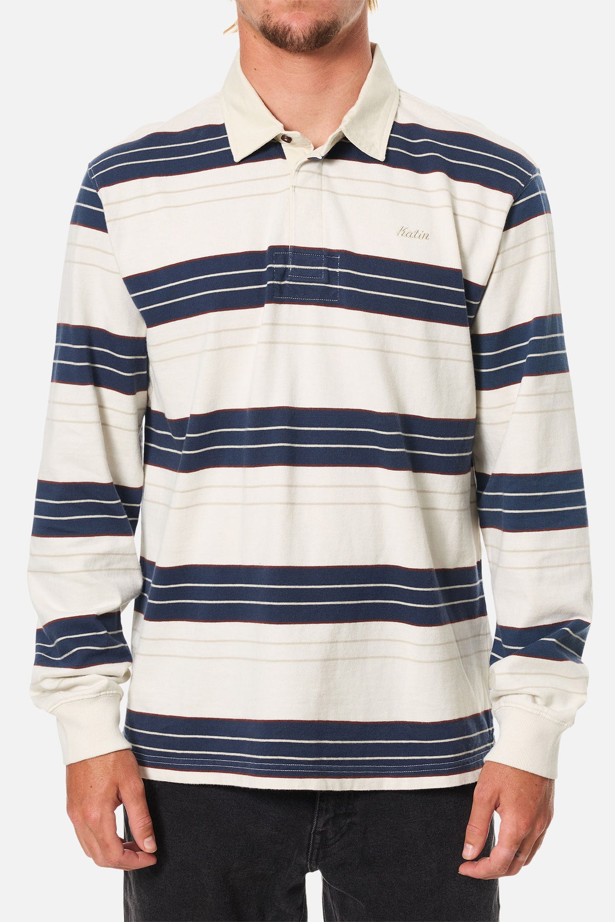 GREG LONG SLEEVE RUGBY POLO