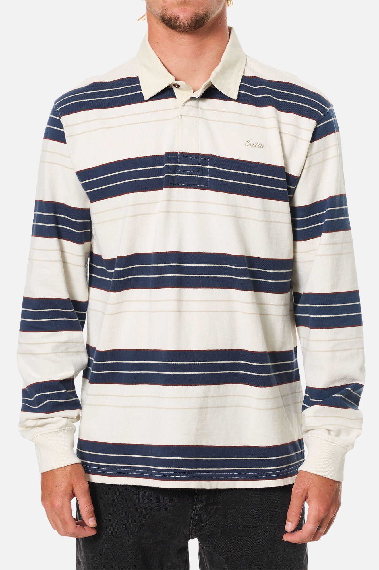 GREG LONG SLEEVE RUGBY POLO