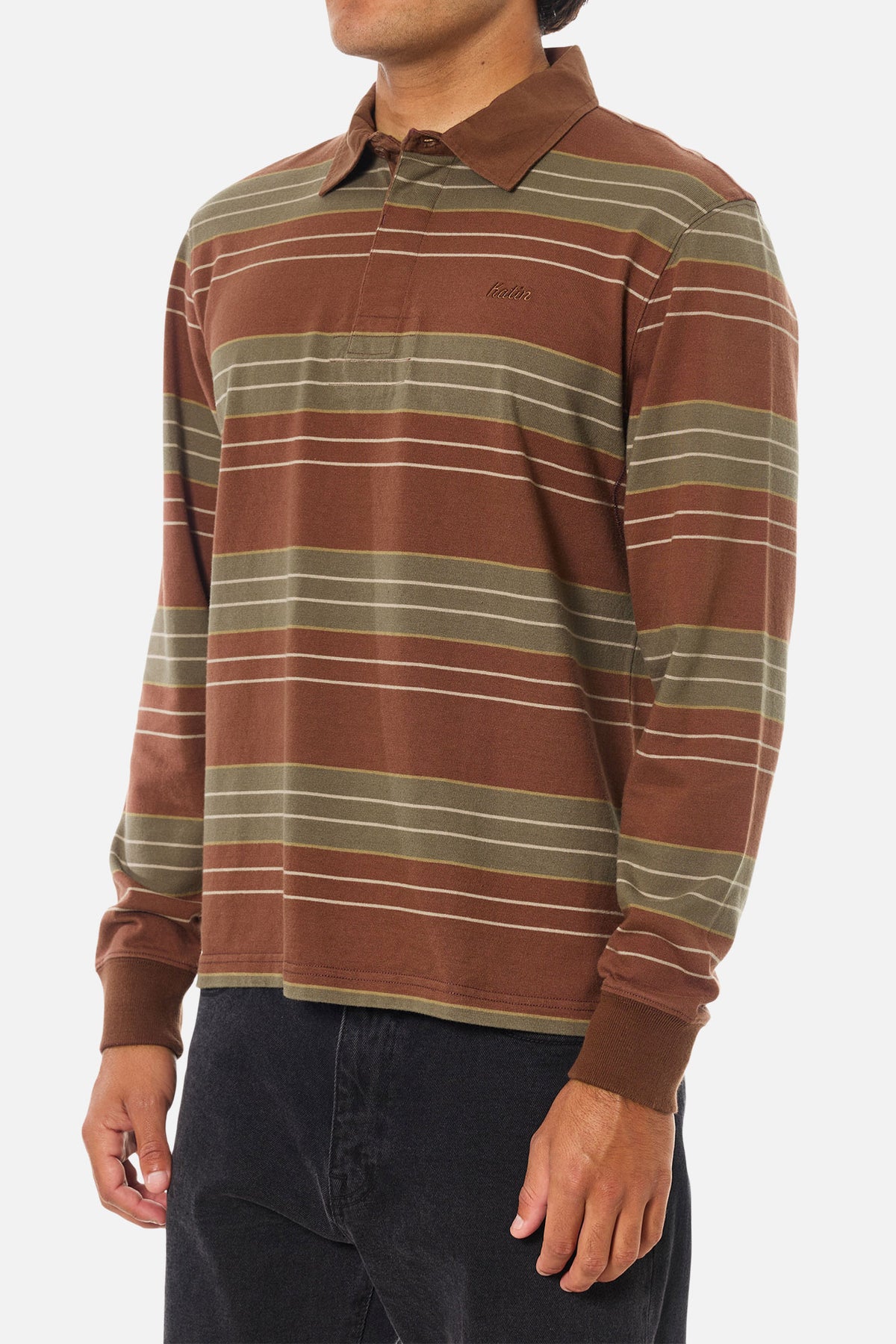 GREG LONG SLEEVE RUGBY POLO