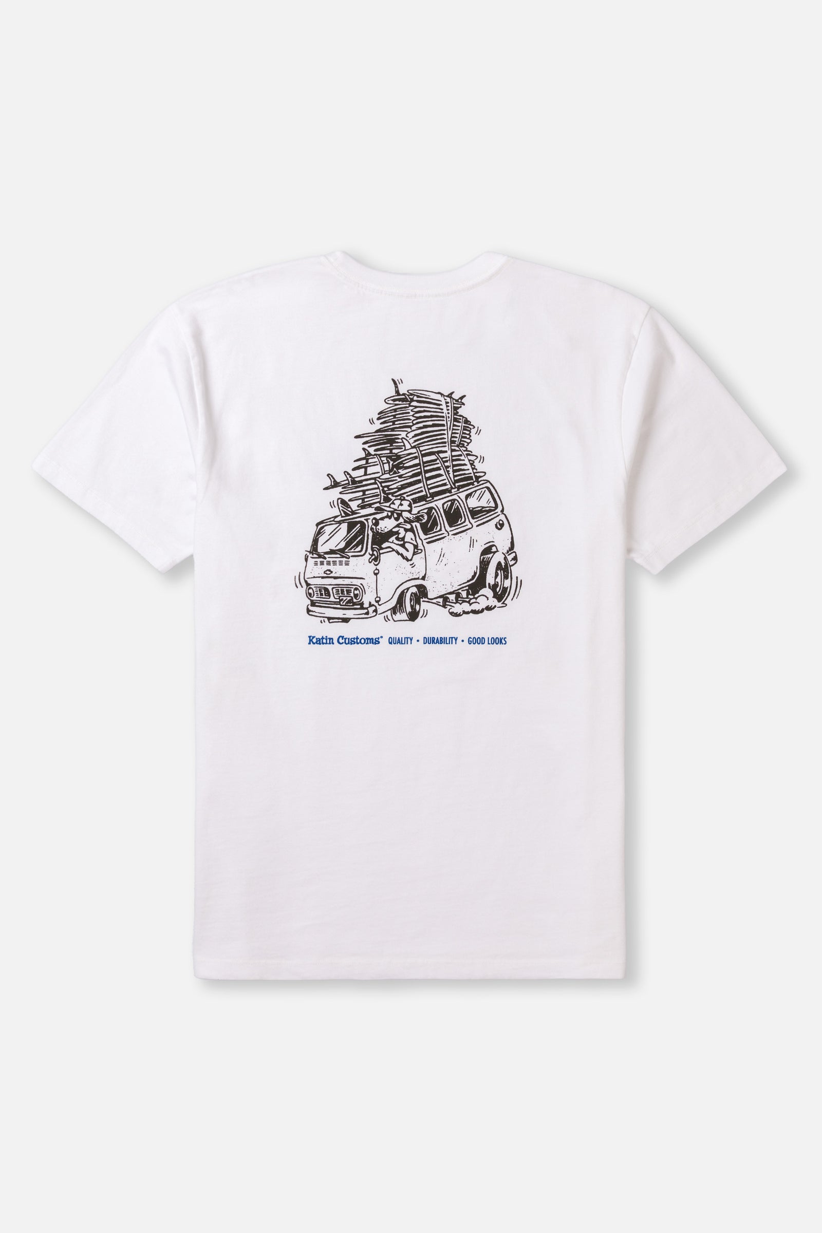 Katin haulin tee white 02 k