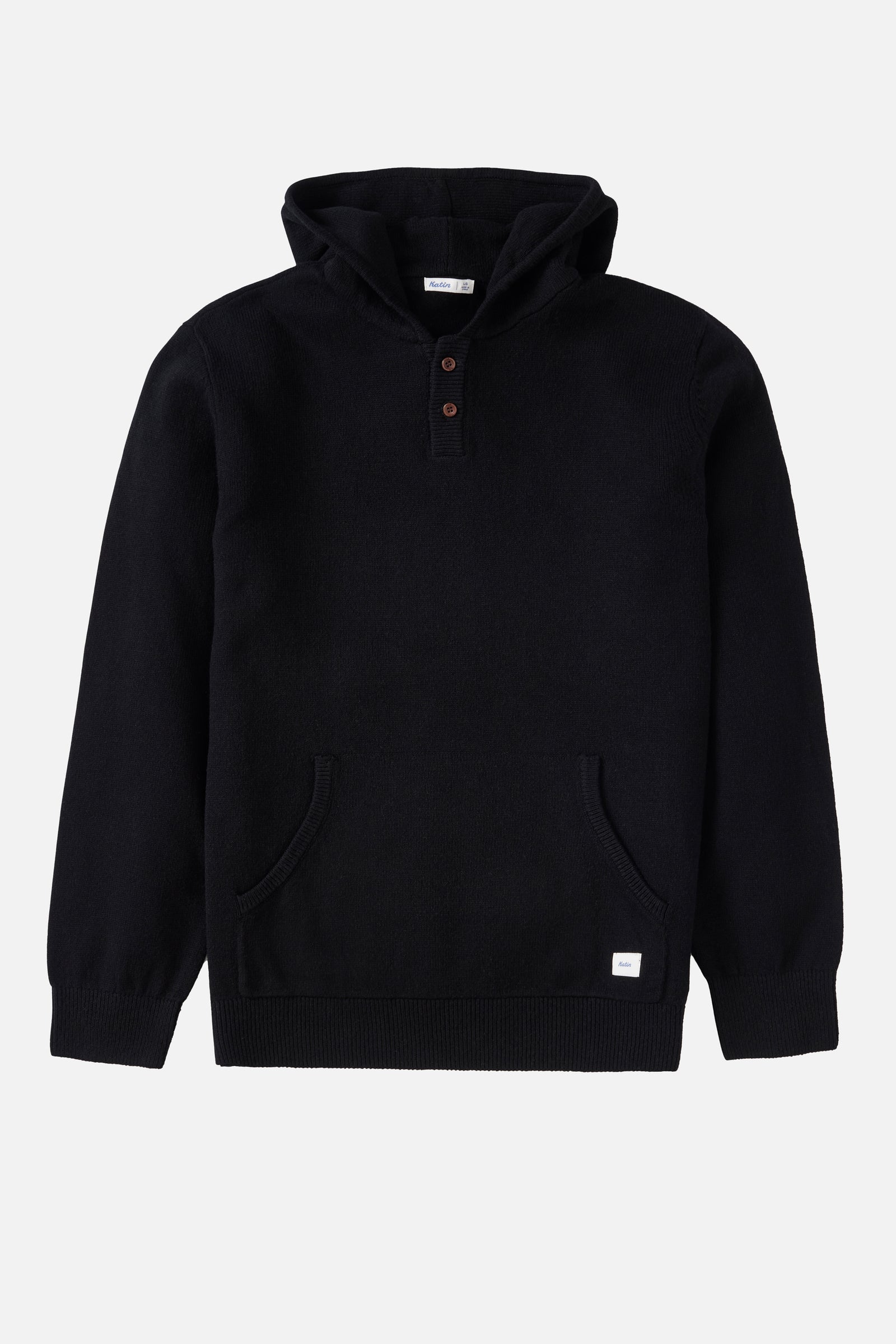 HAYES HOODED HENLEY SWEATER