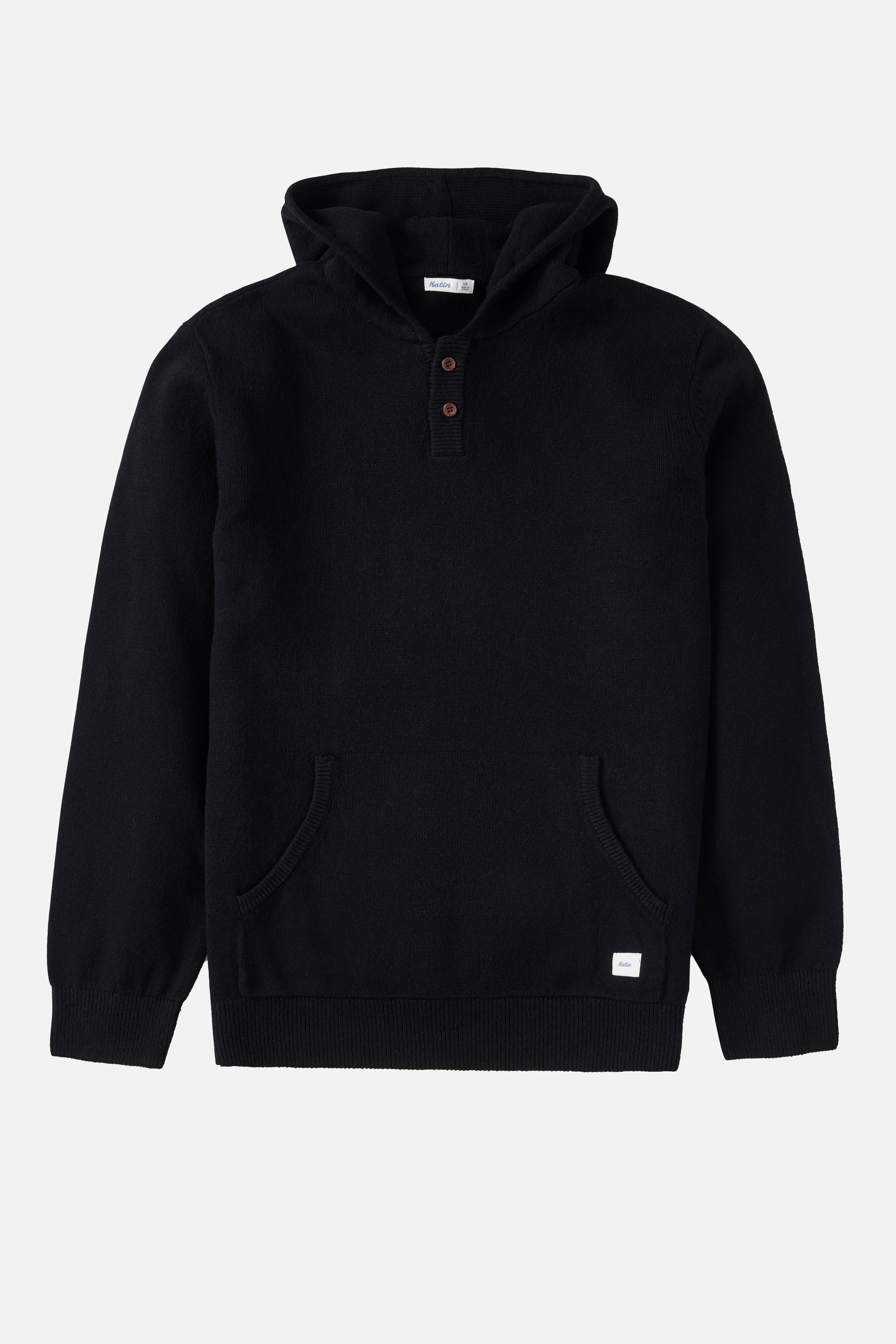 HAYES HOODED HENLEY SWEATER