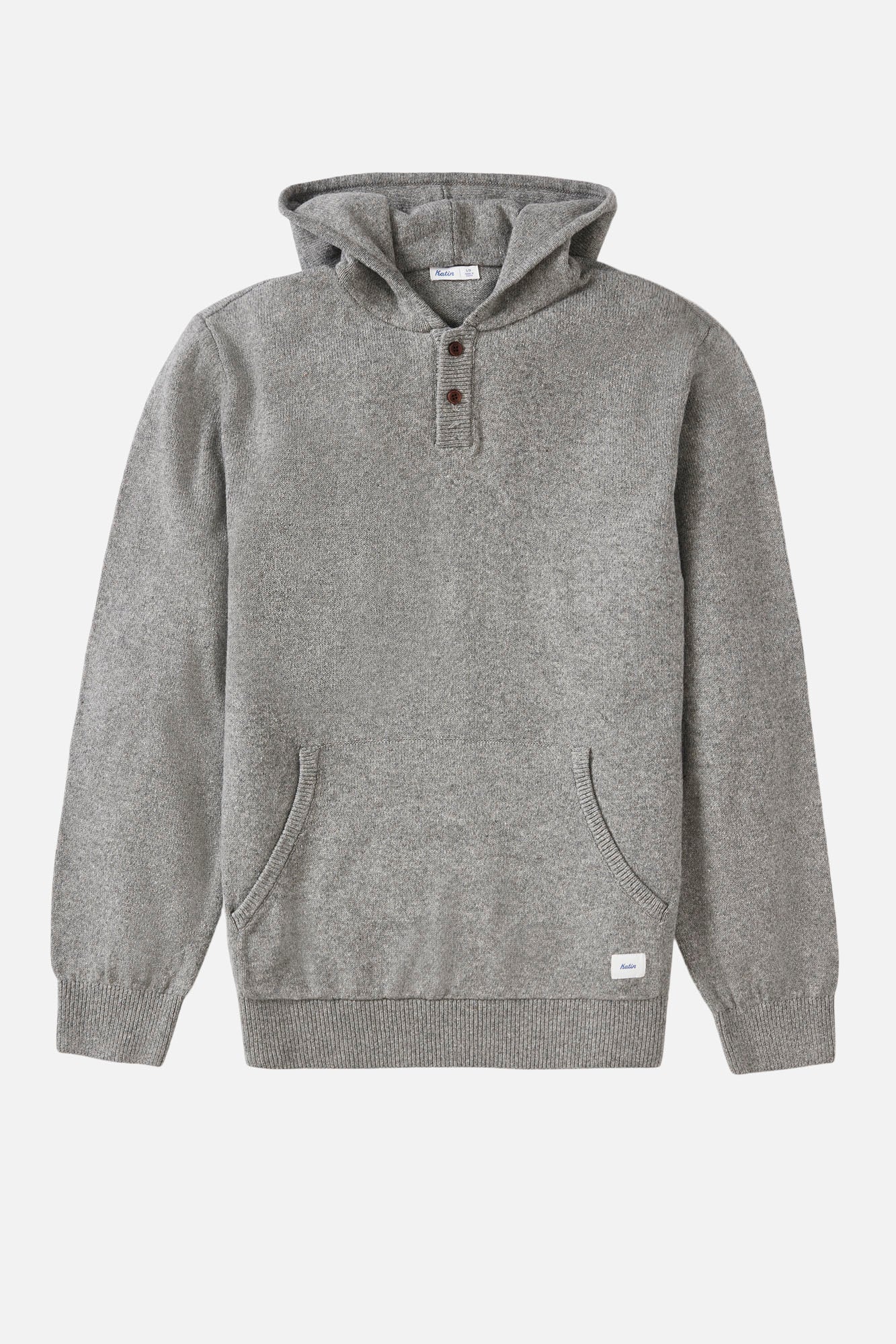 HAYES HOODED HENLEY SWEATER