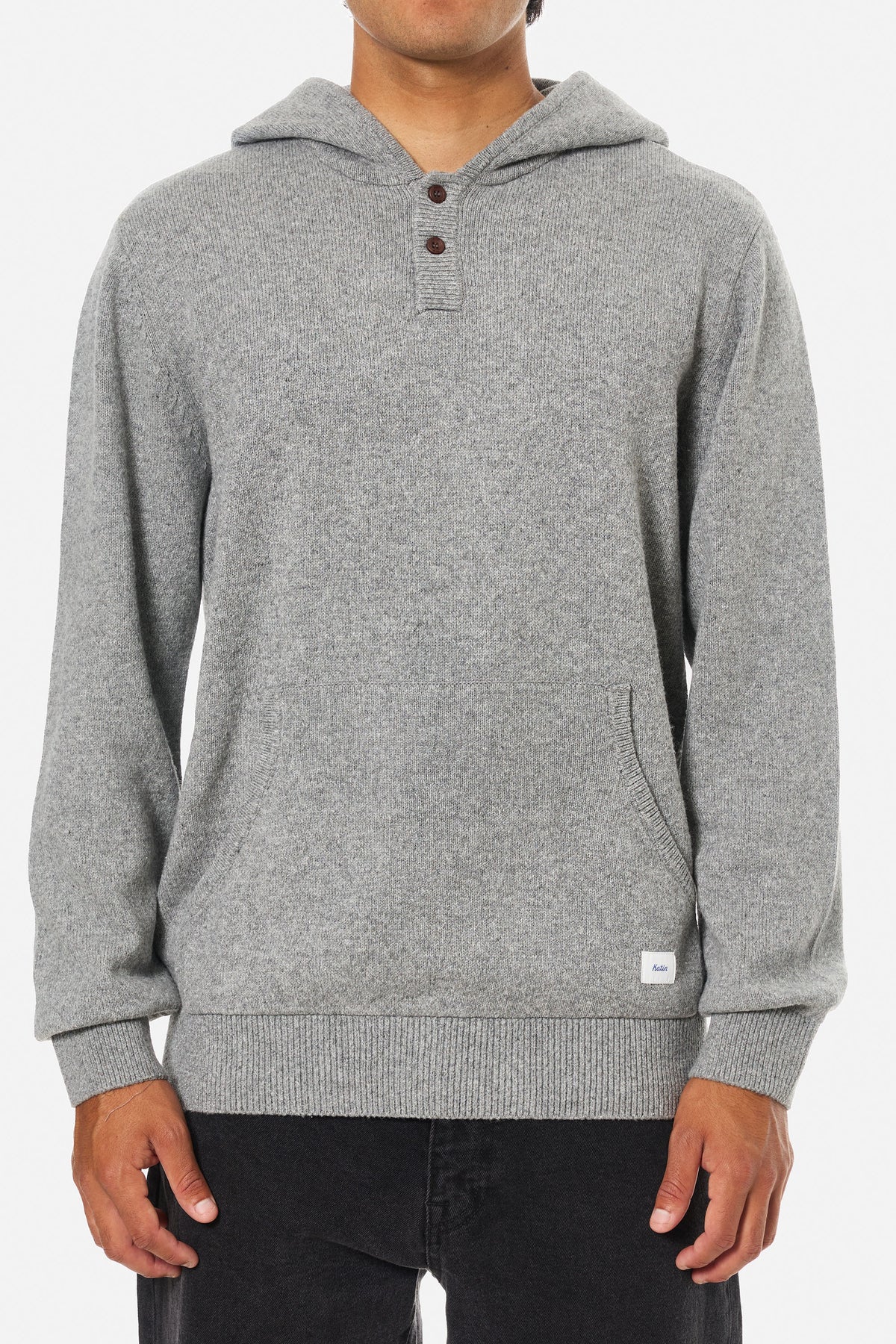 HAYES HOODED HENLEY SWEATER