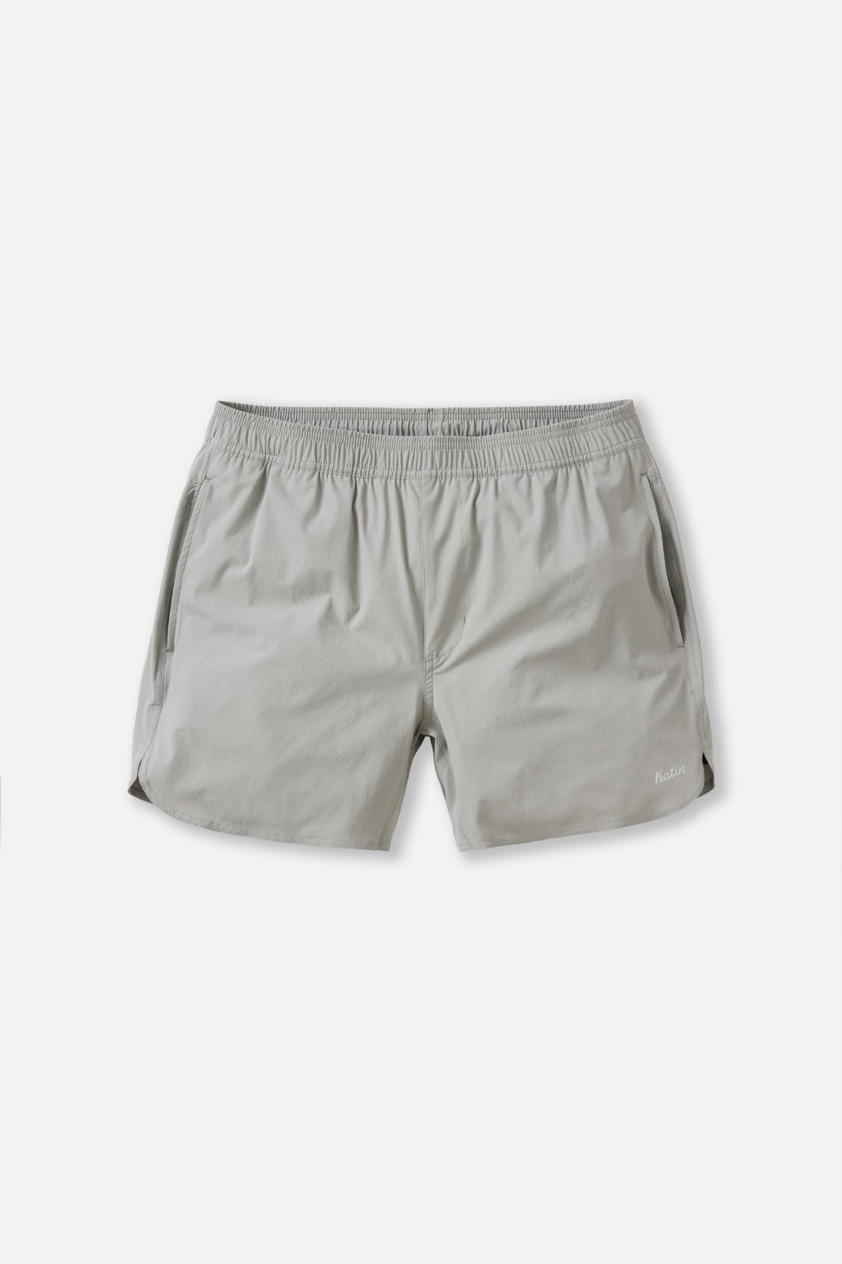 Gray shorts on a white background