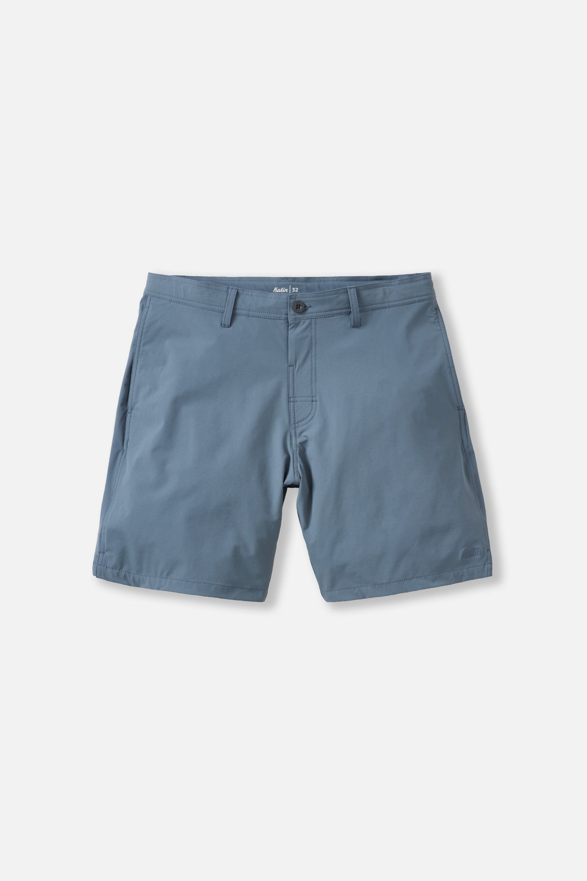 Blue shorts on a white background