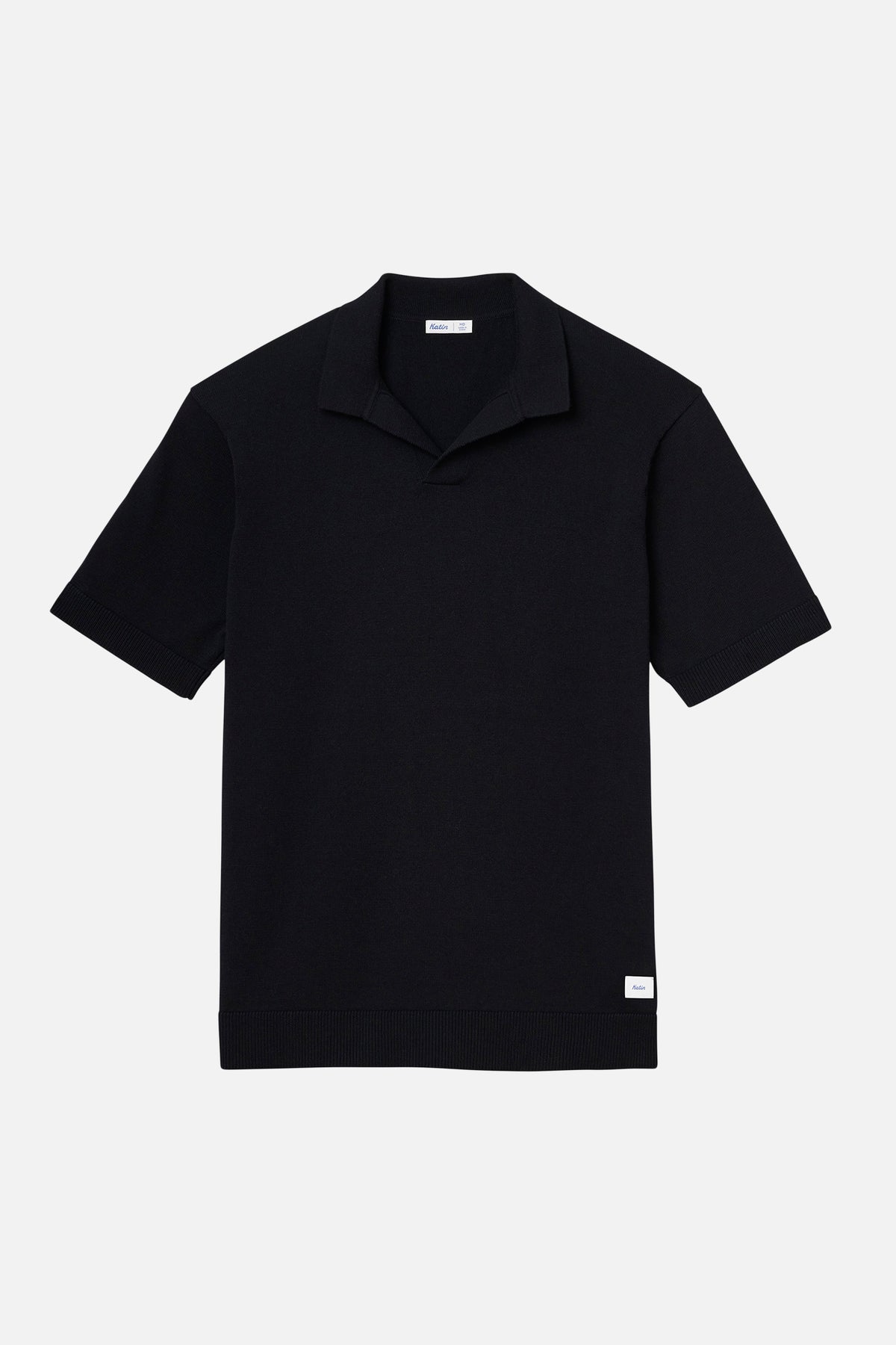 Black shirt on a white background
