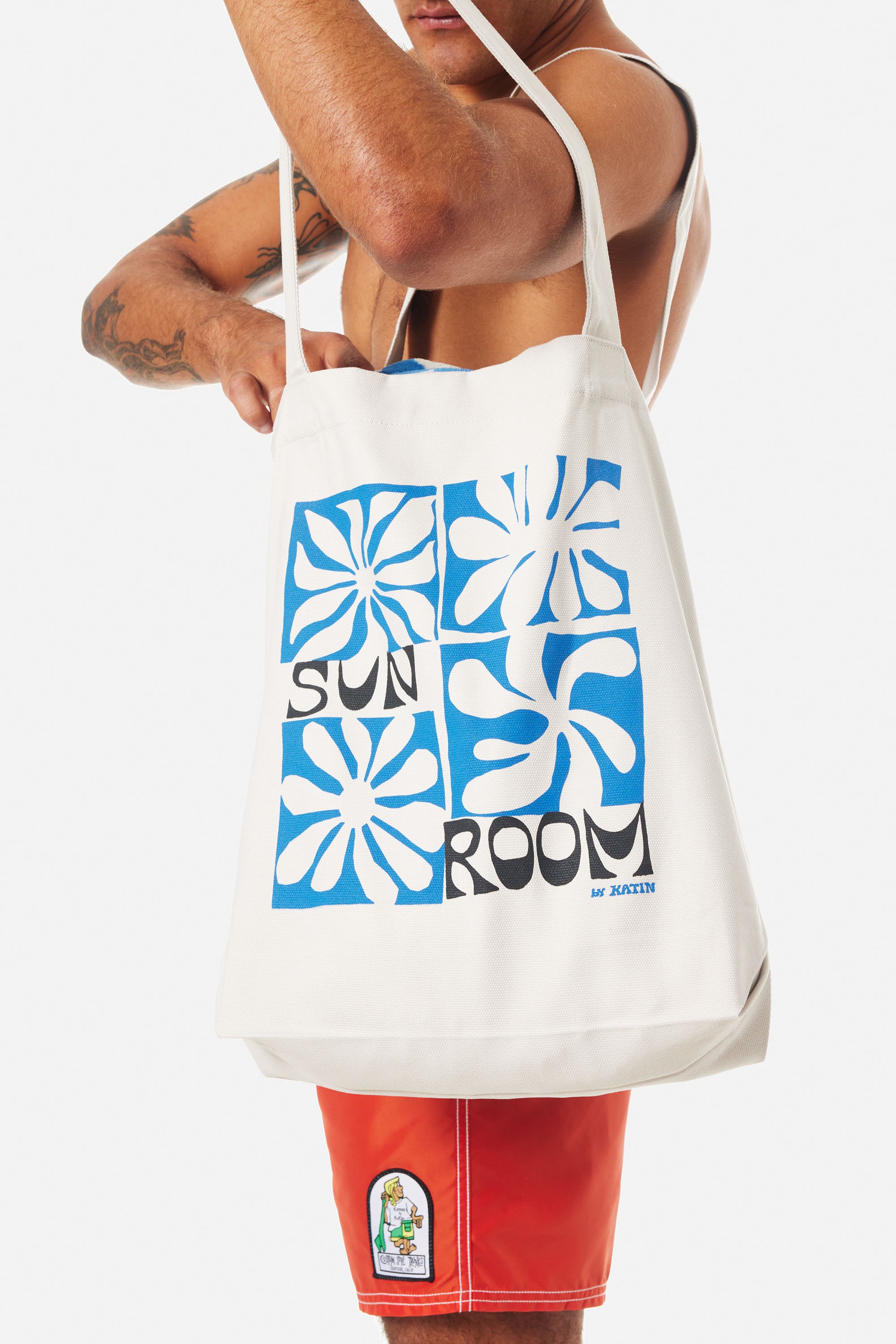 SUN ROOM BY KATIN GRID TOTE BAG