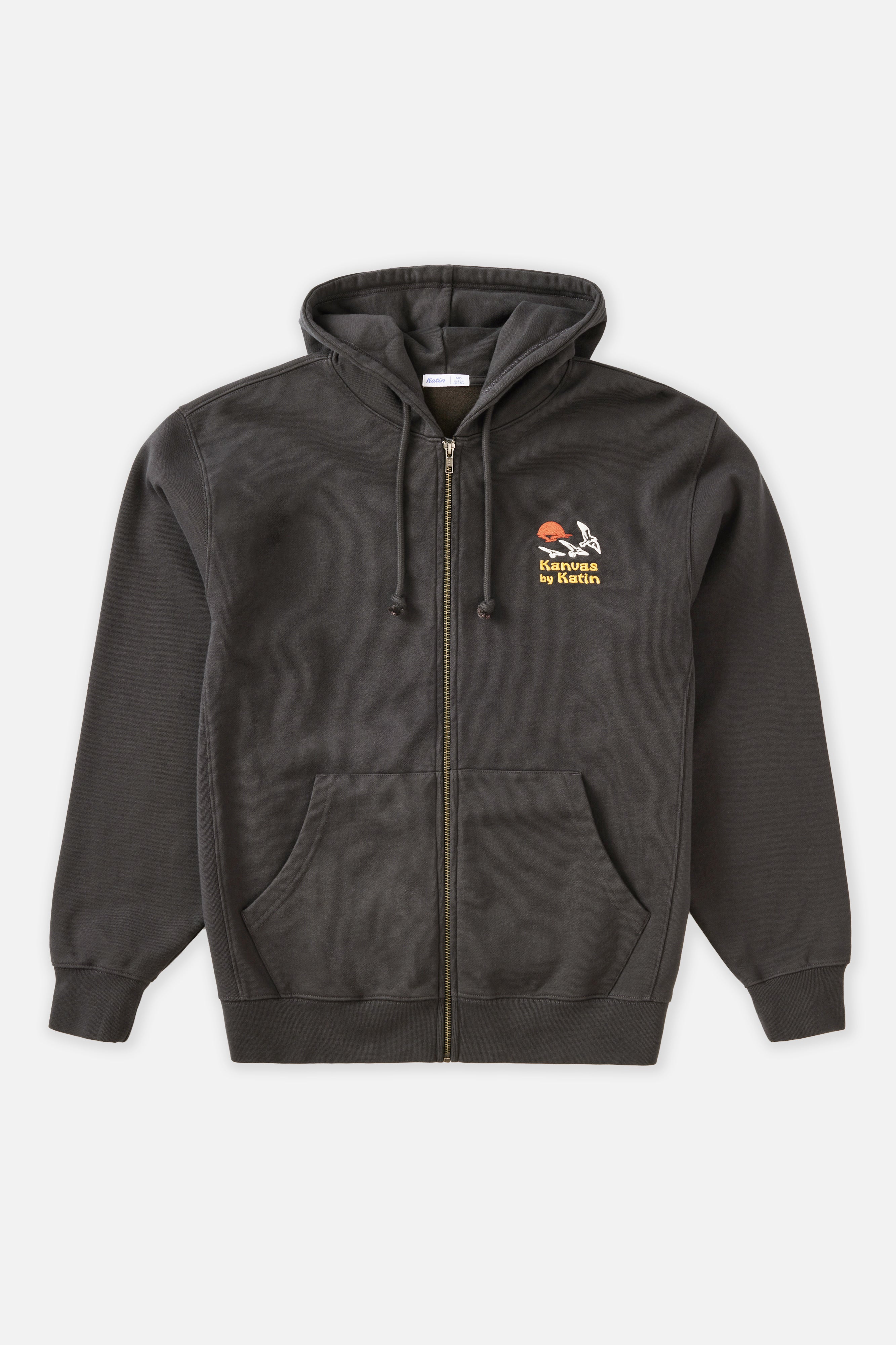 【EZKATON】23SS★ Bold Border Sweatshirt CBP OFFICER RAID CREW NECK SWEATSHIRT BLACK/GREY INK-PC78
