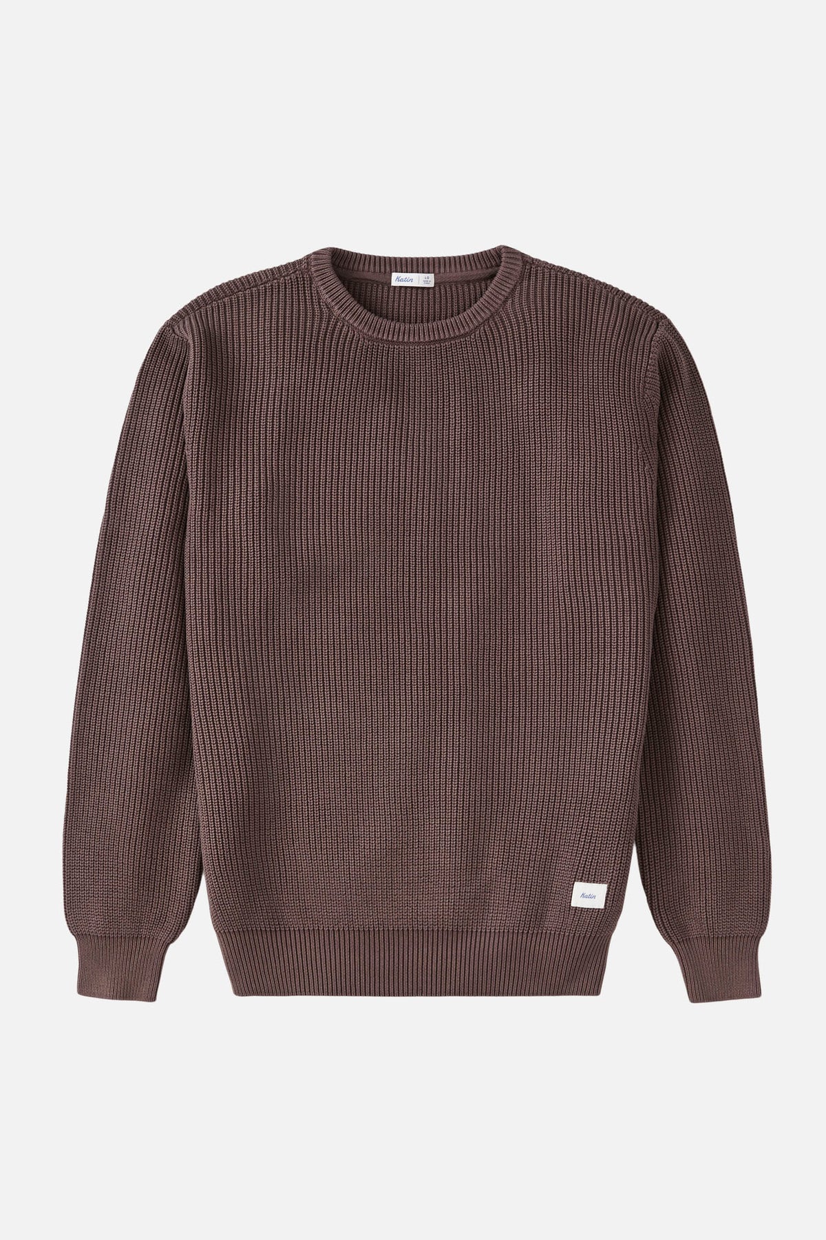 Katin Swell Sweater in Plum, flat, front #color_plum