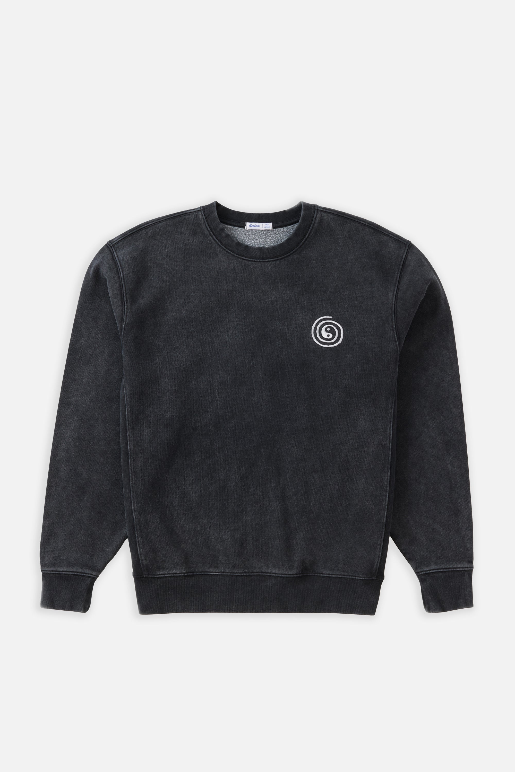 SWIRL EMBROIDERED CREWNECK