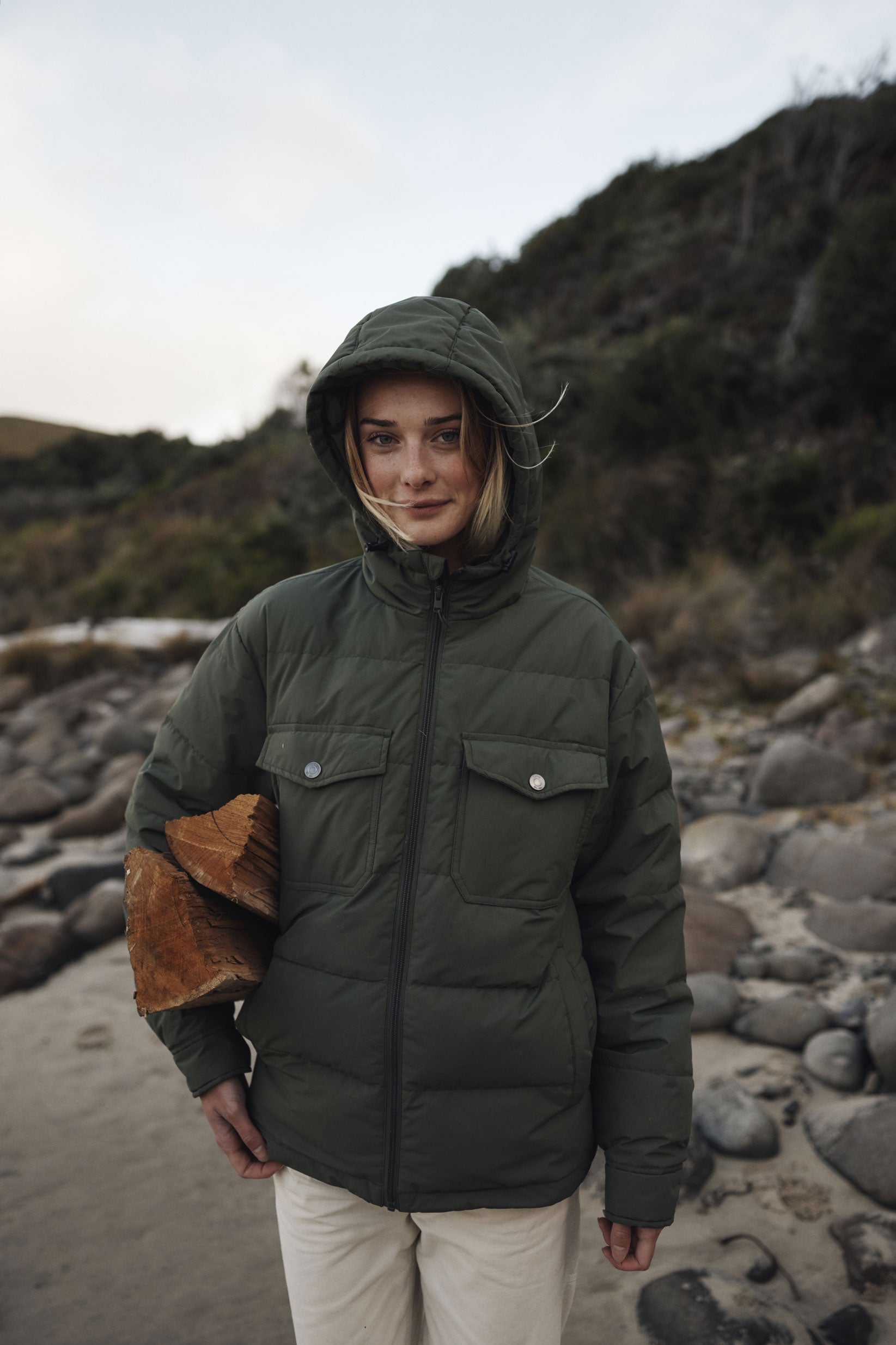 OTG SUMMIT HOODED DOWN JACKET