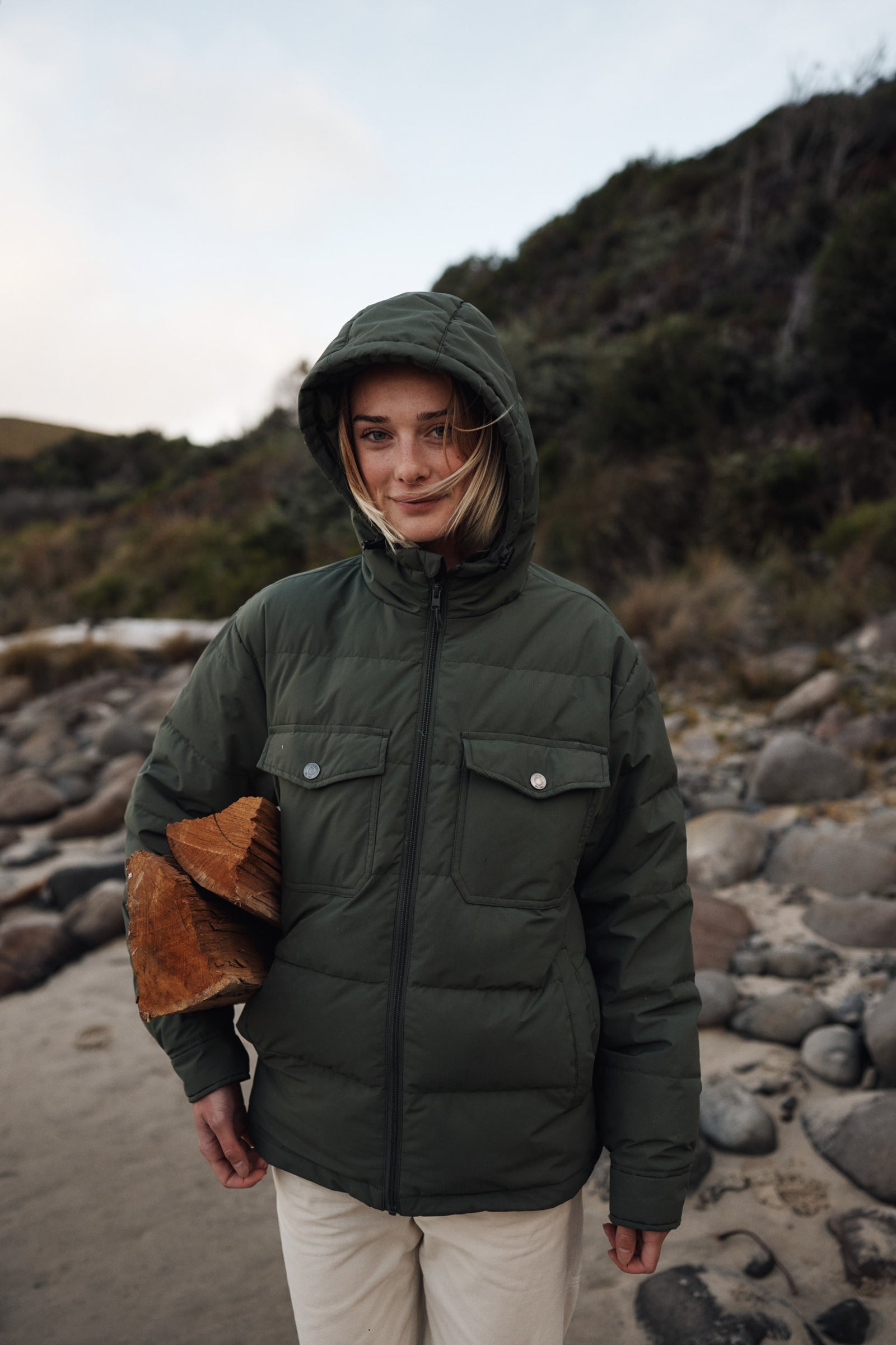 OTG SUMMIT HOODED DOWN JACKET