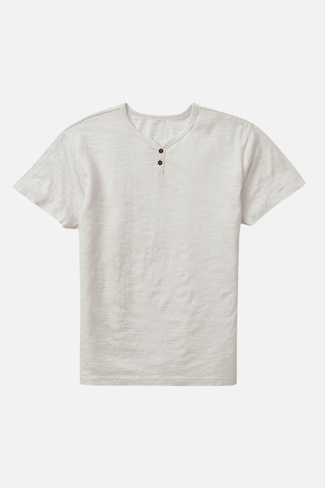 White henley shirt on a white background