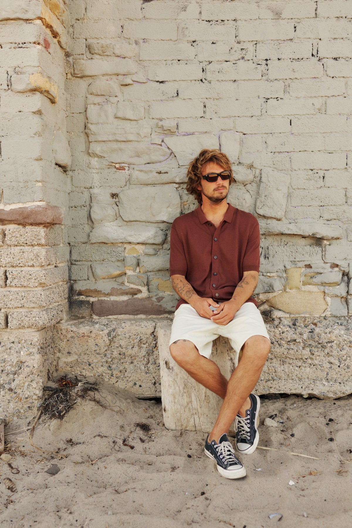 BLAKE KNIT BUTTON UP