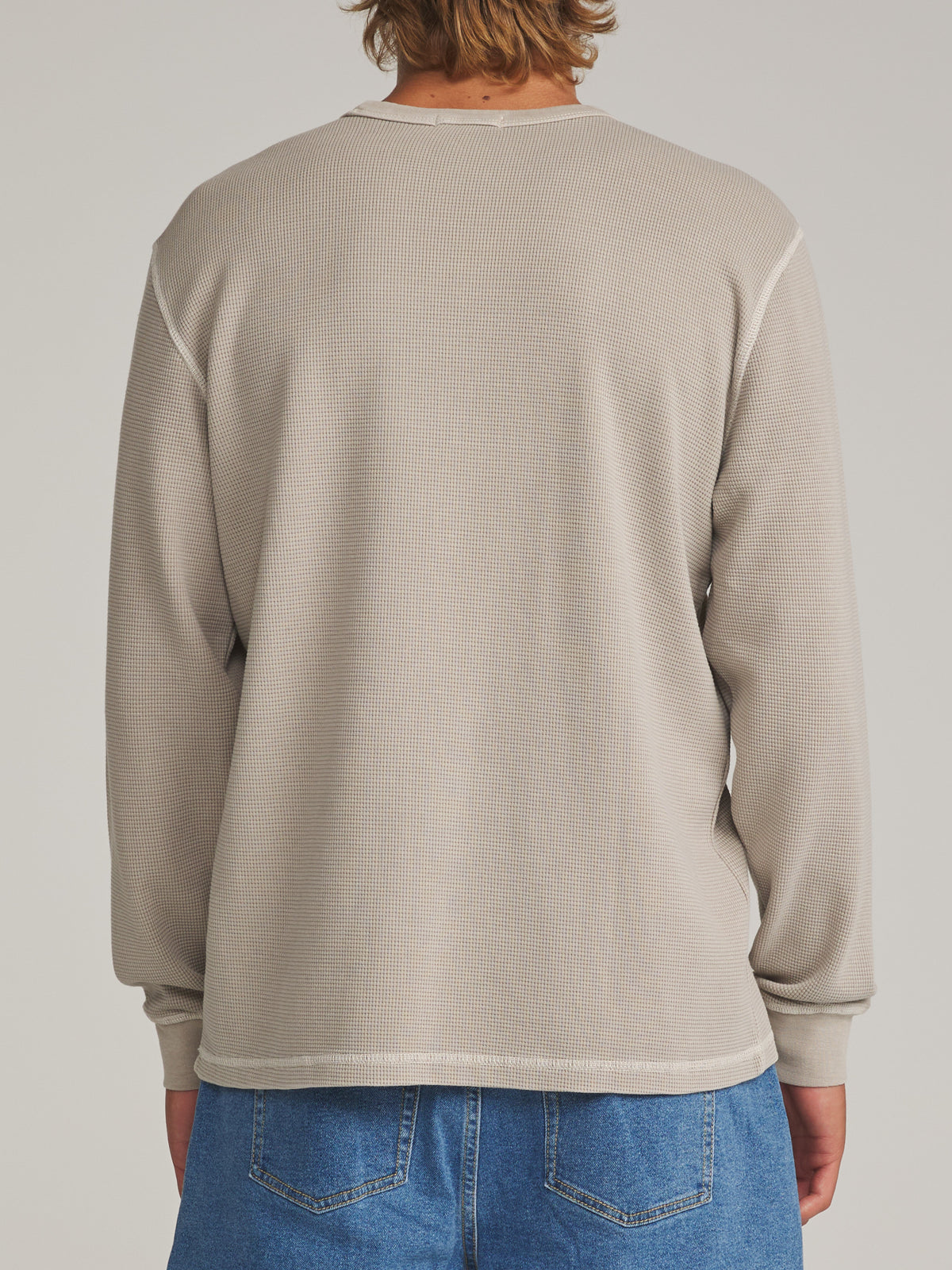 Katin Therman Thermal in Birch Vintage Wash - worn on model, back