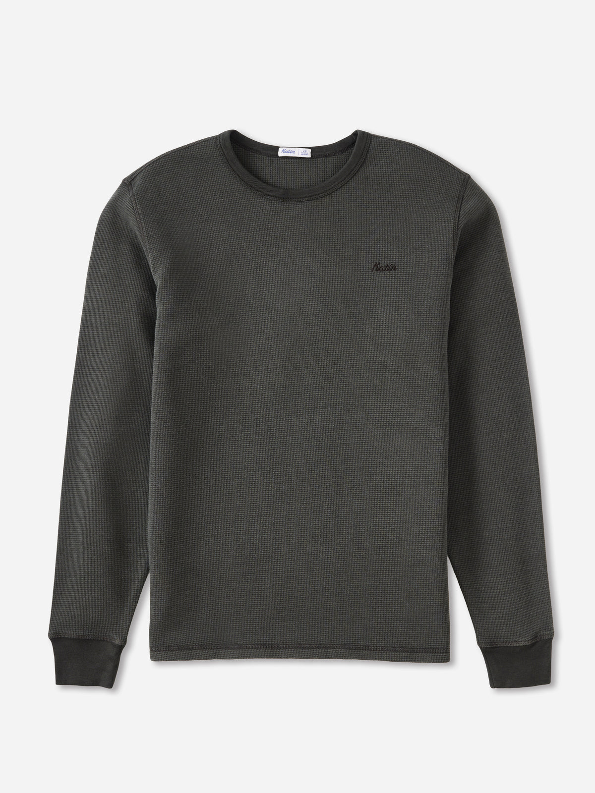 Katin Therman Thermal in Black Vintage Wash - front view