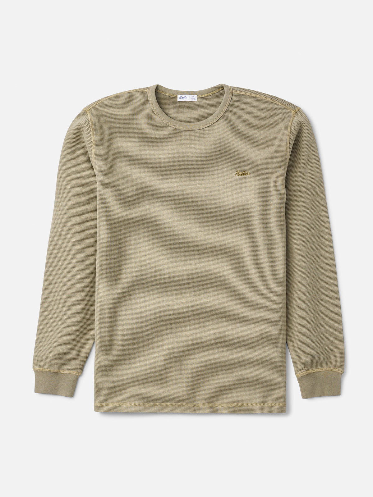 Katin Therman Thermal in Light Olive Vintage Wash - front view
