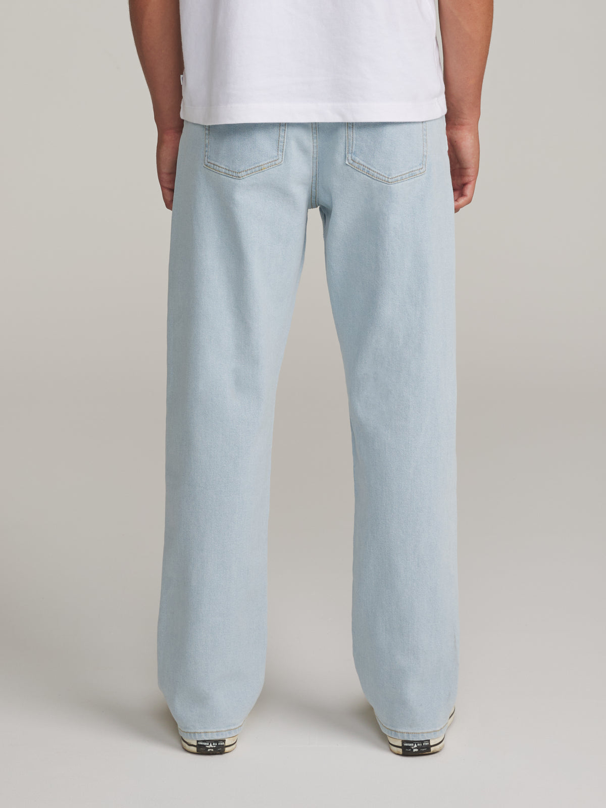Katin George 64 Relaxed in Light Indigo - worn on model, back