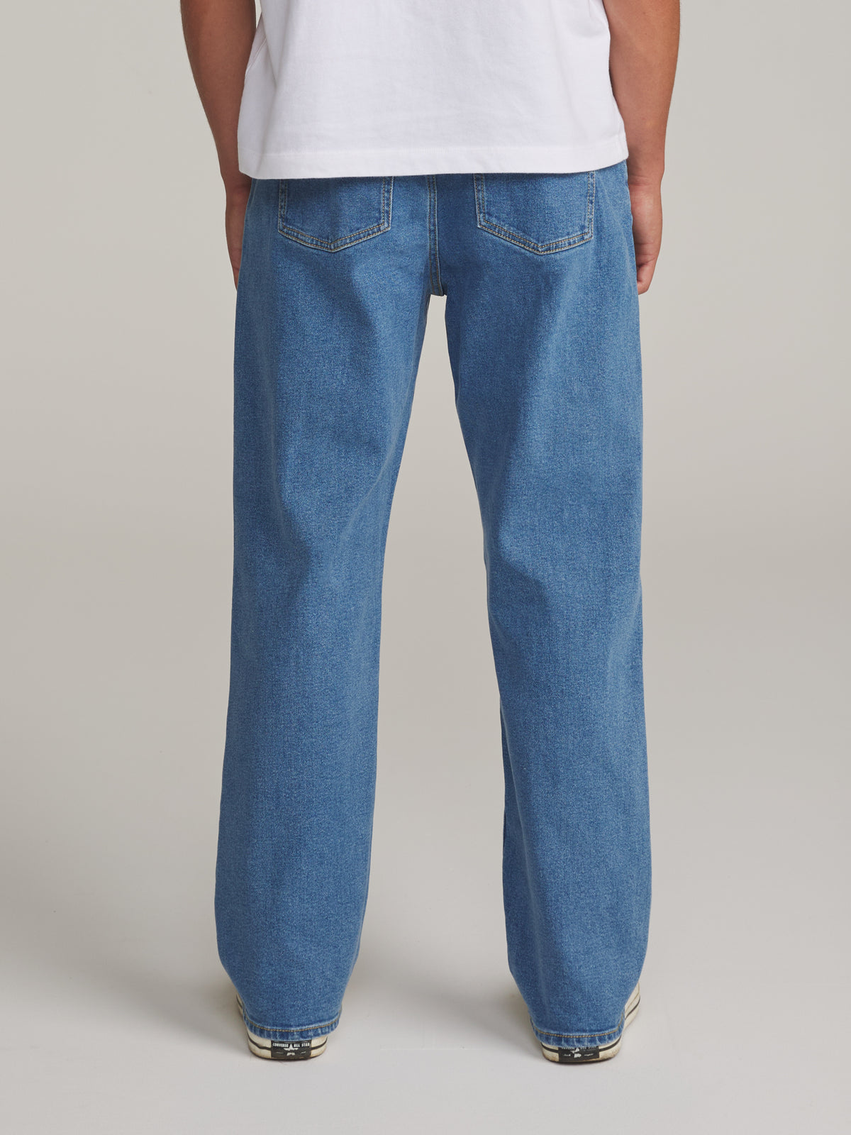 Katin George 64 Relaxed in Medium Indigo - worn on model, back