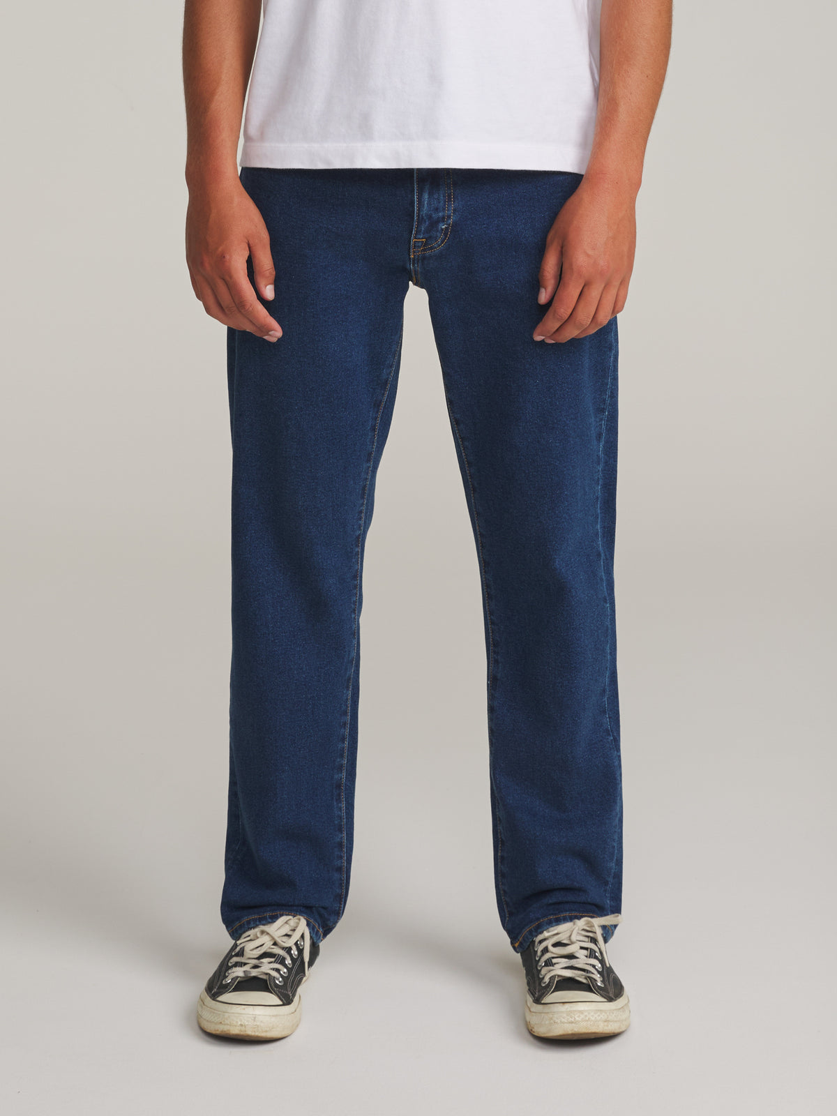 Katin Ren 57 Classic Straight in DARK INDIGO - worn on model, front