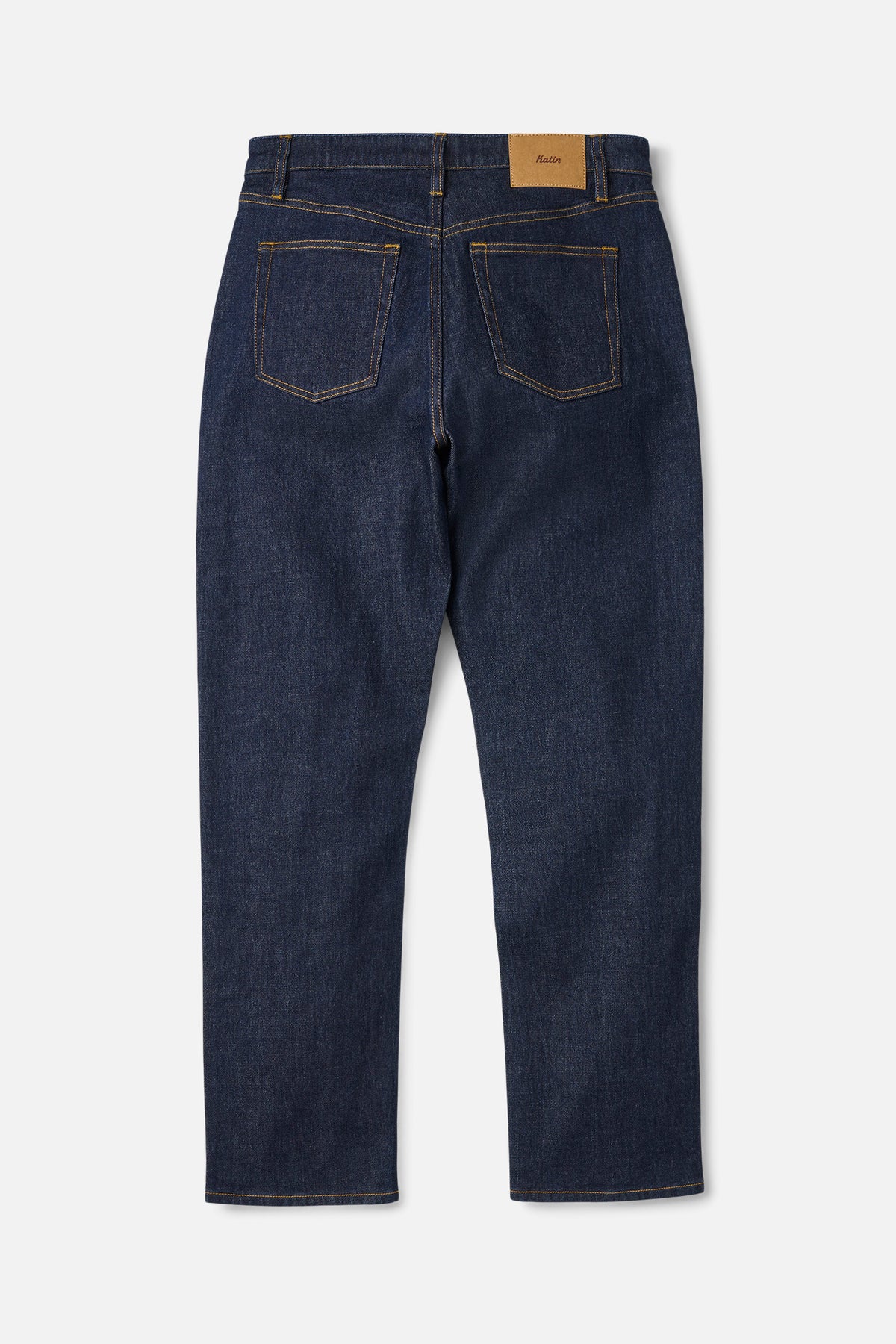 Katin Ren 57 Classic Straight in RAW INDIGO - back view