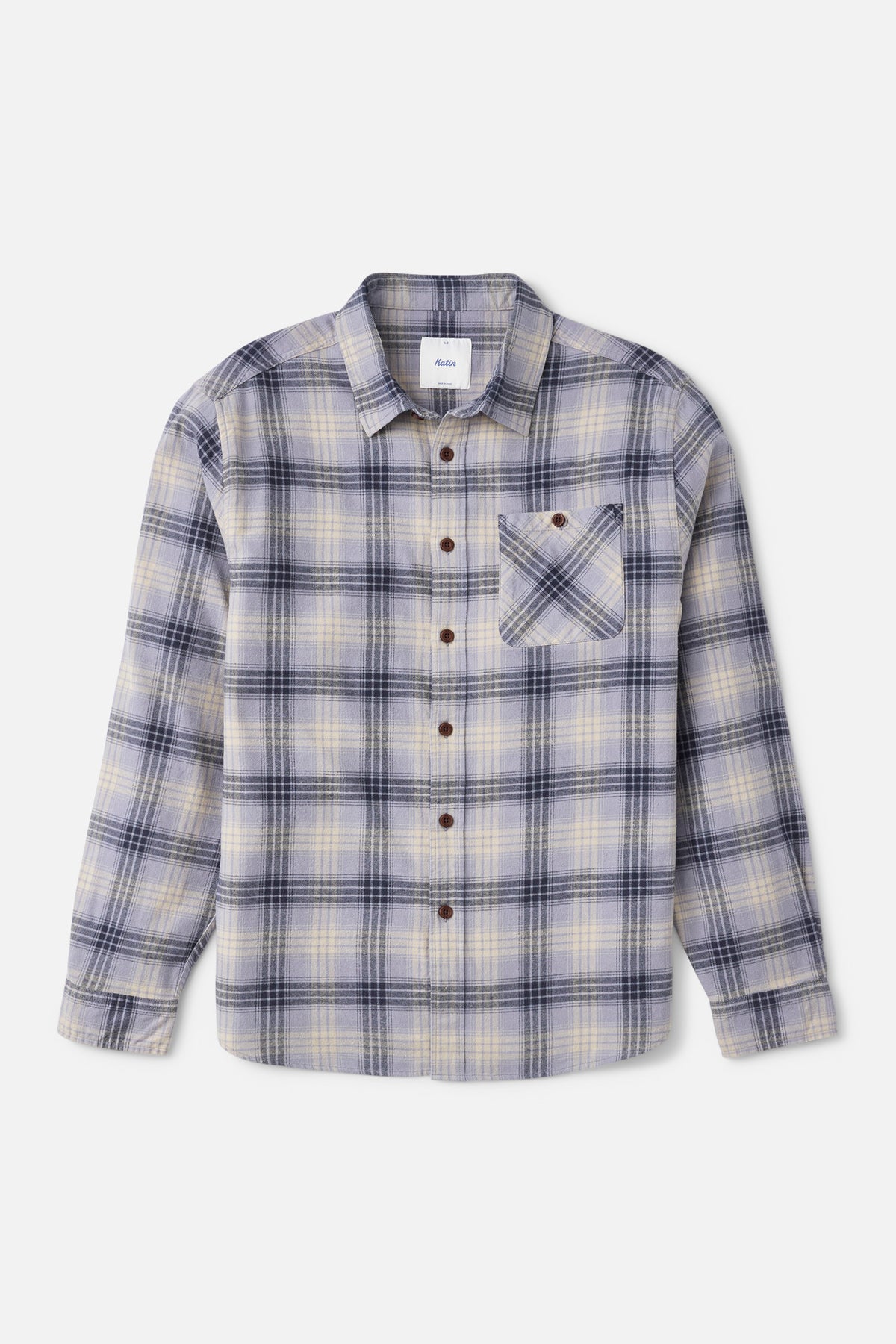 Katin Derek Flannel in Storm Blue - front view
