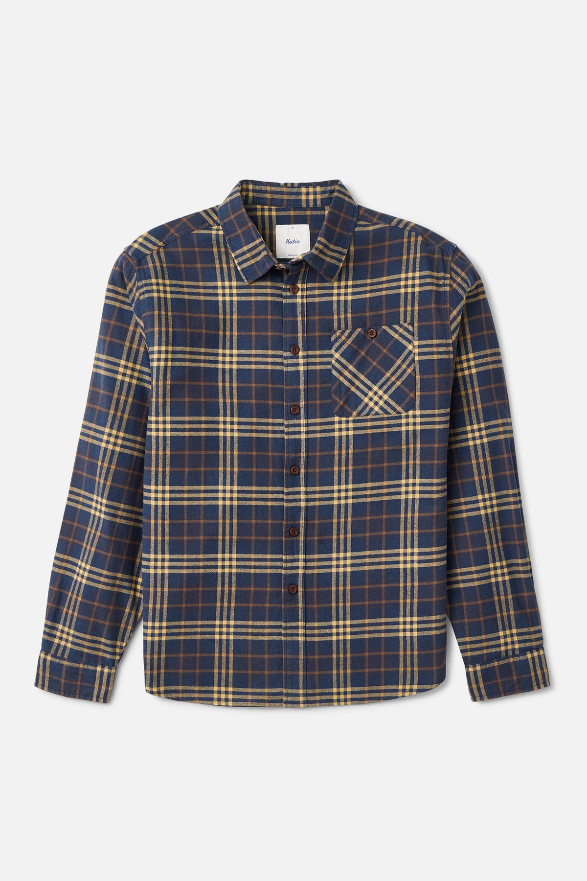 Katin Derek Flannel in Washed Blue - front view