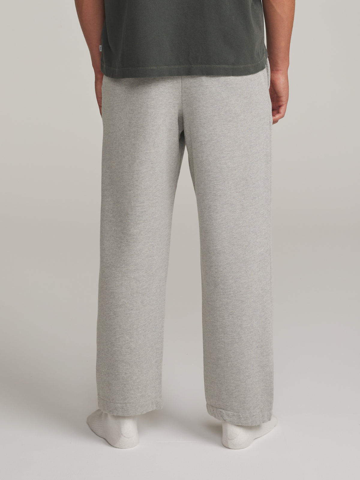 Katin Layton Lounge Pant in Heather Gray - worn on model, back