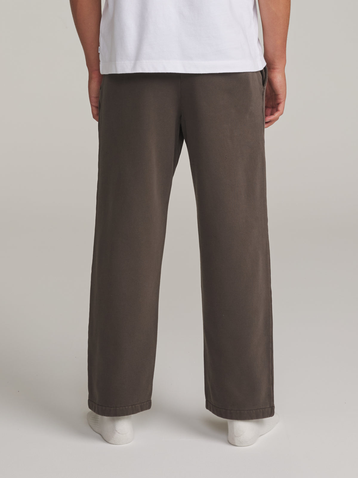 Katin Layton Lounge Pant in Lead Vintage Wash - worn on model, back