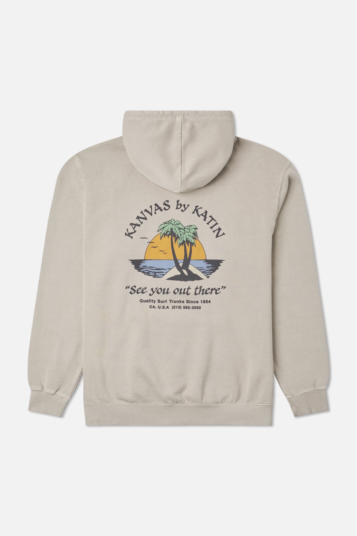 Katin Salina Hood in Cement Vintage Wash - back view