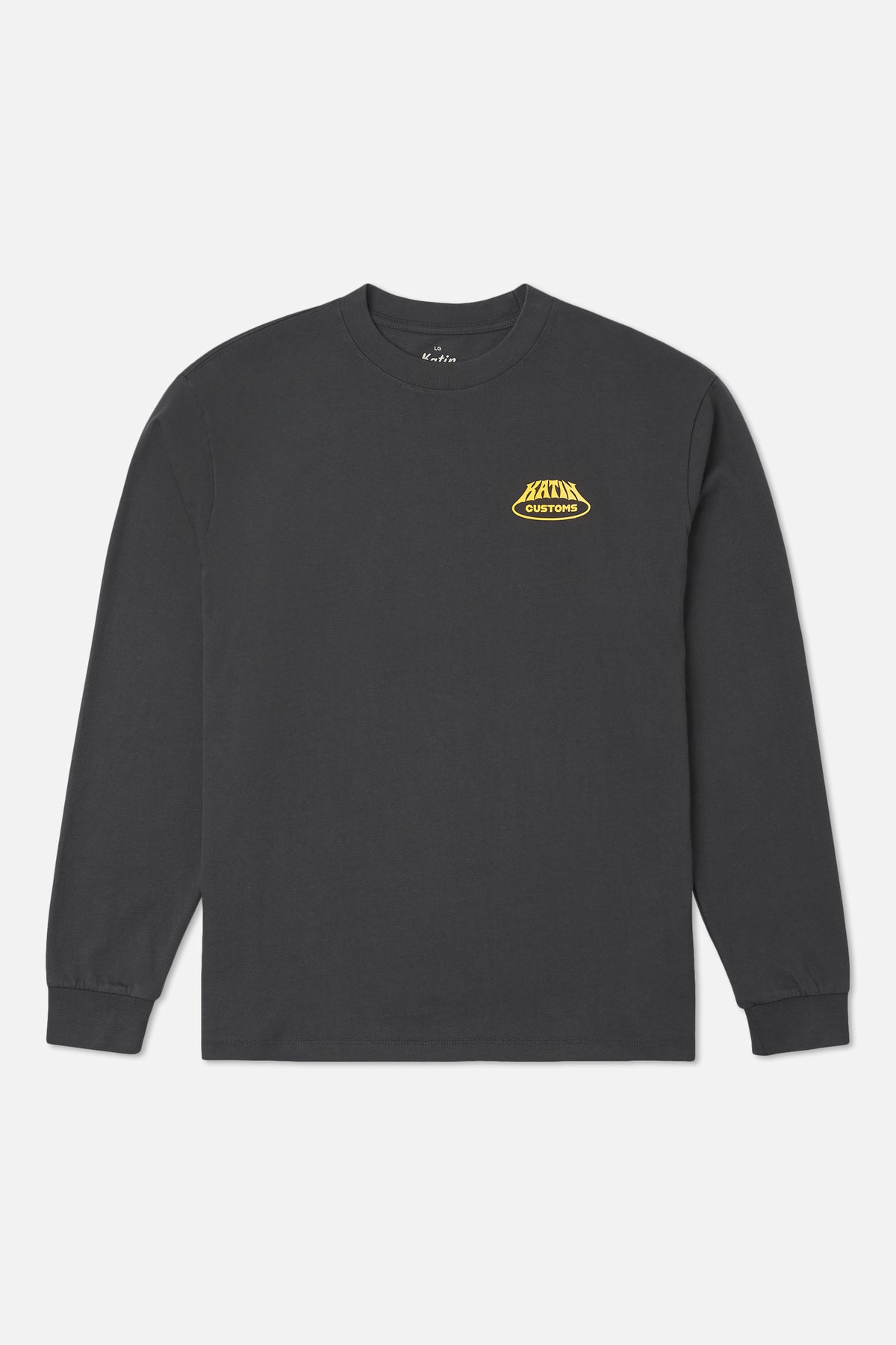 Katin Voyager Box Fit Ls Tee in Black Wash - front view