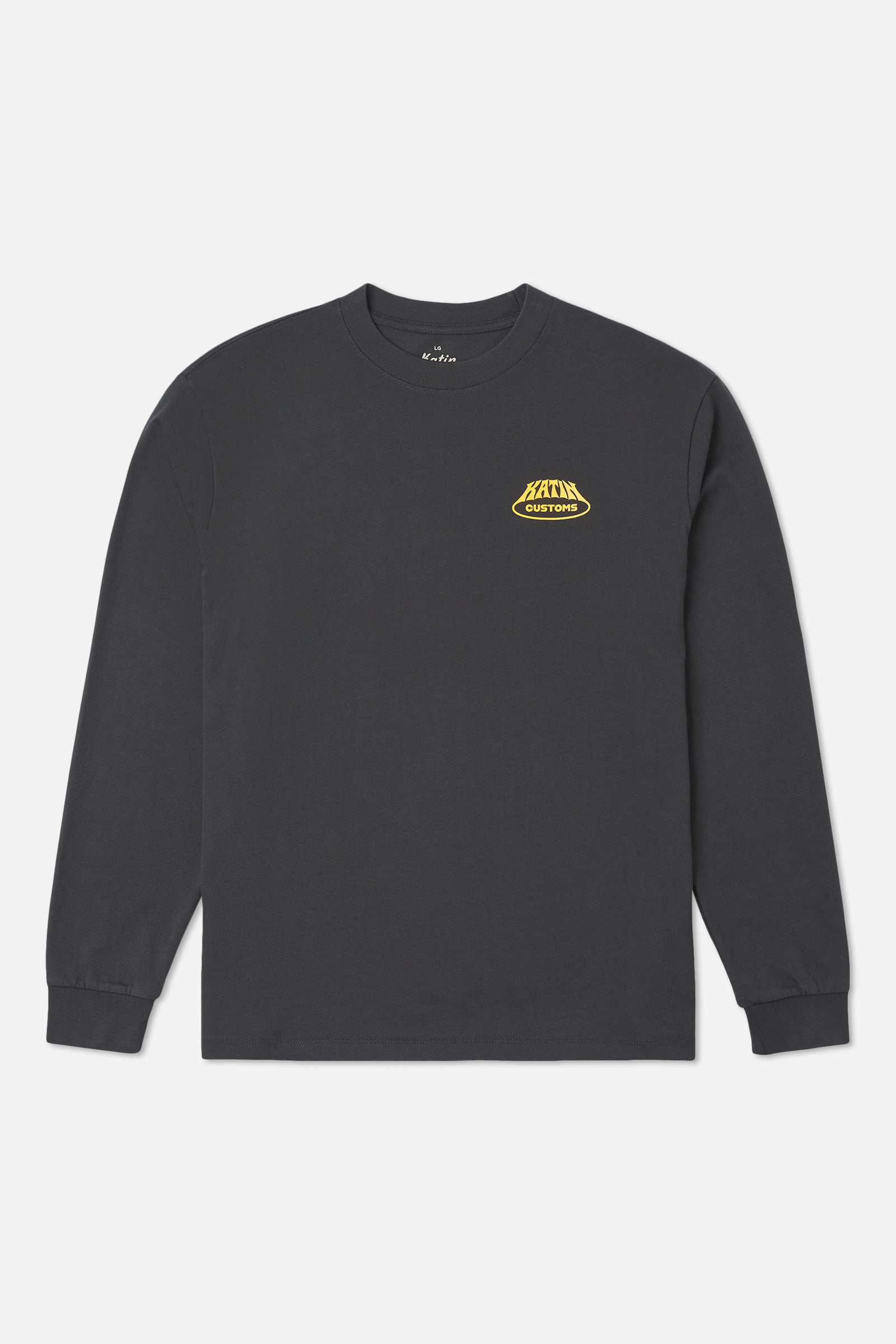 Katin Voyager Box Fit Ls Tee in Black Wash - front view