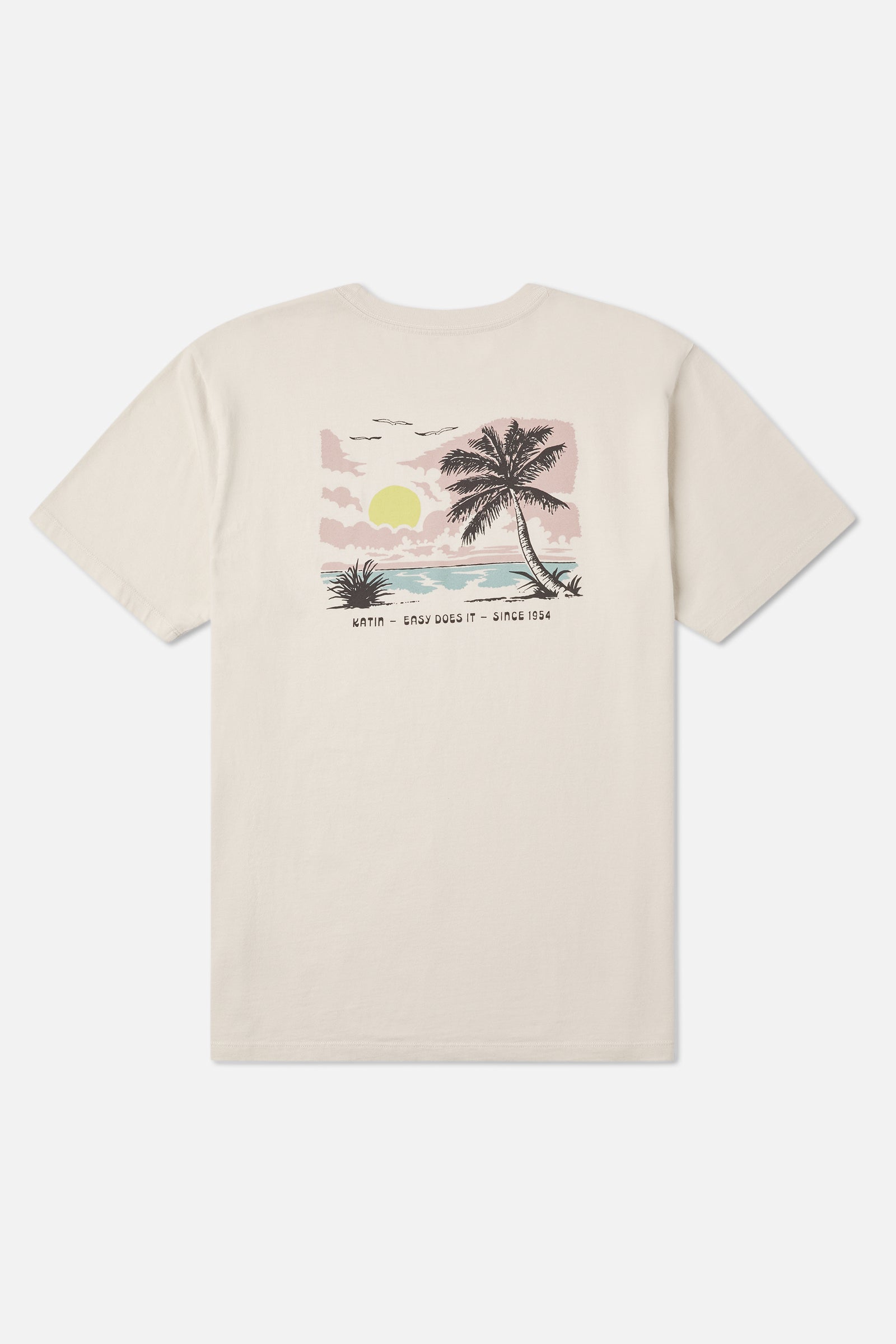 Katin Bien Tee in Vintage White - back view