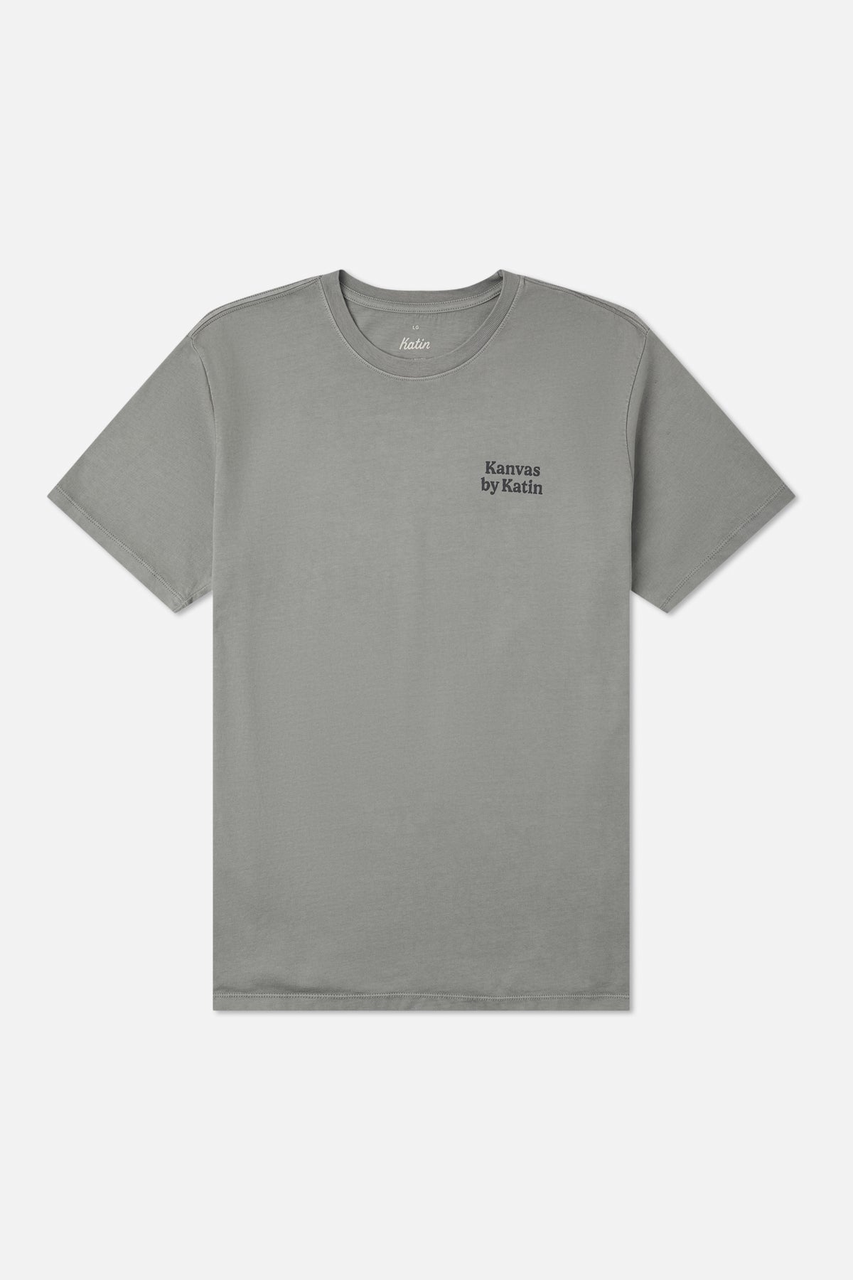 Katin Carve Tee in Graphite Vintage Wash - front view