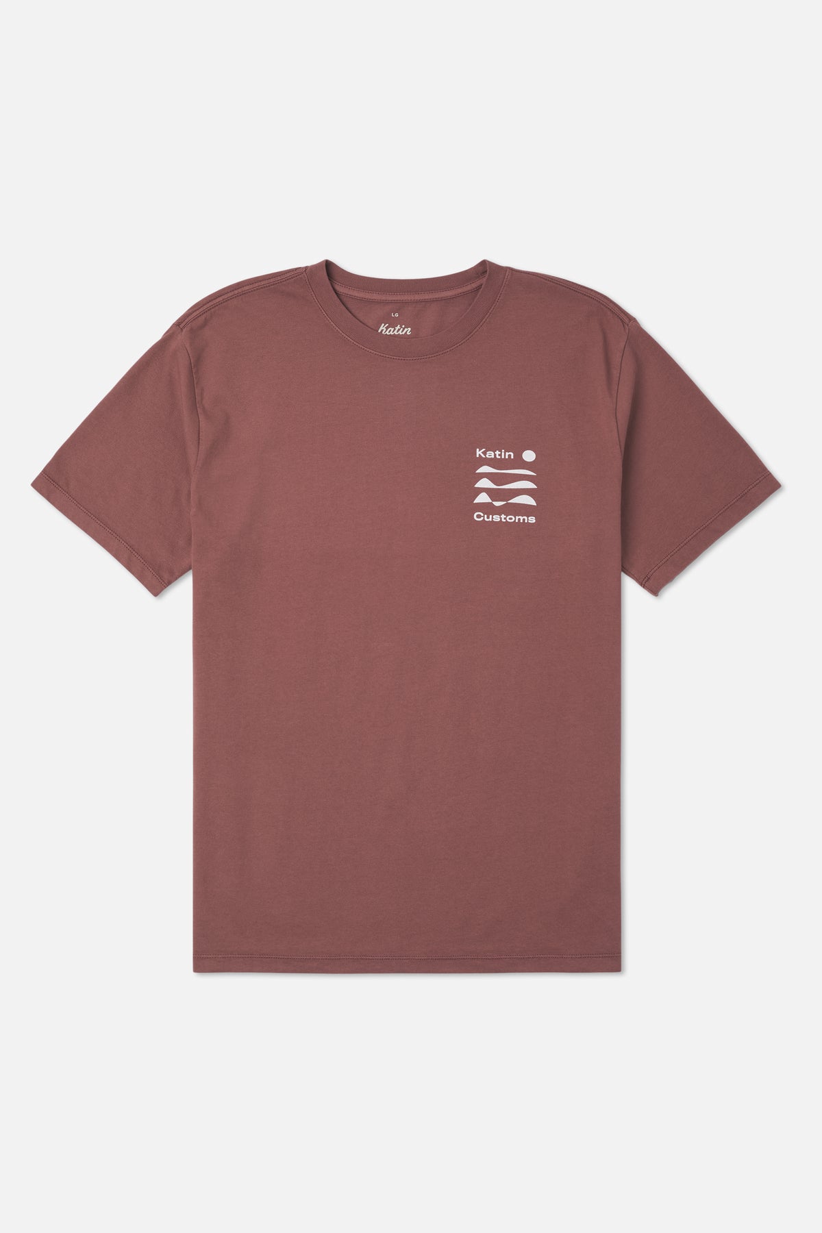 Katin Frequency Tee in French Roast Vintage Wash - front view
