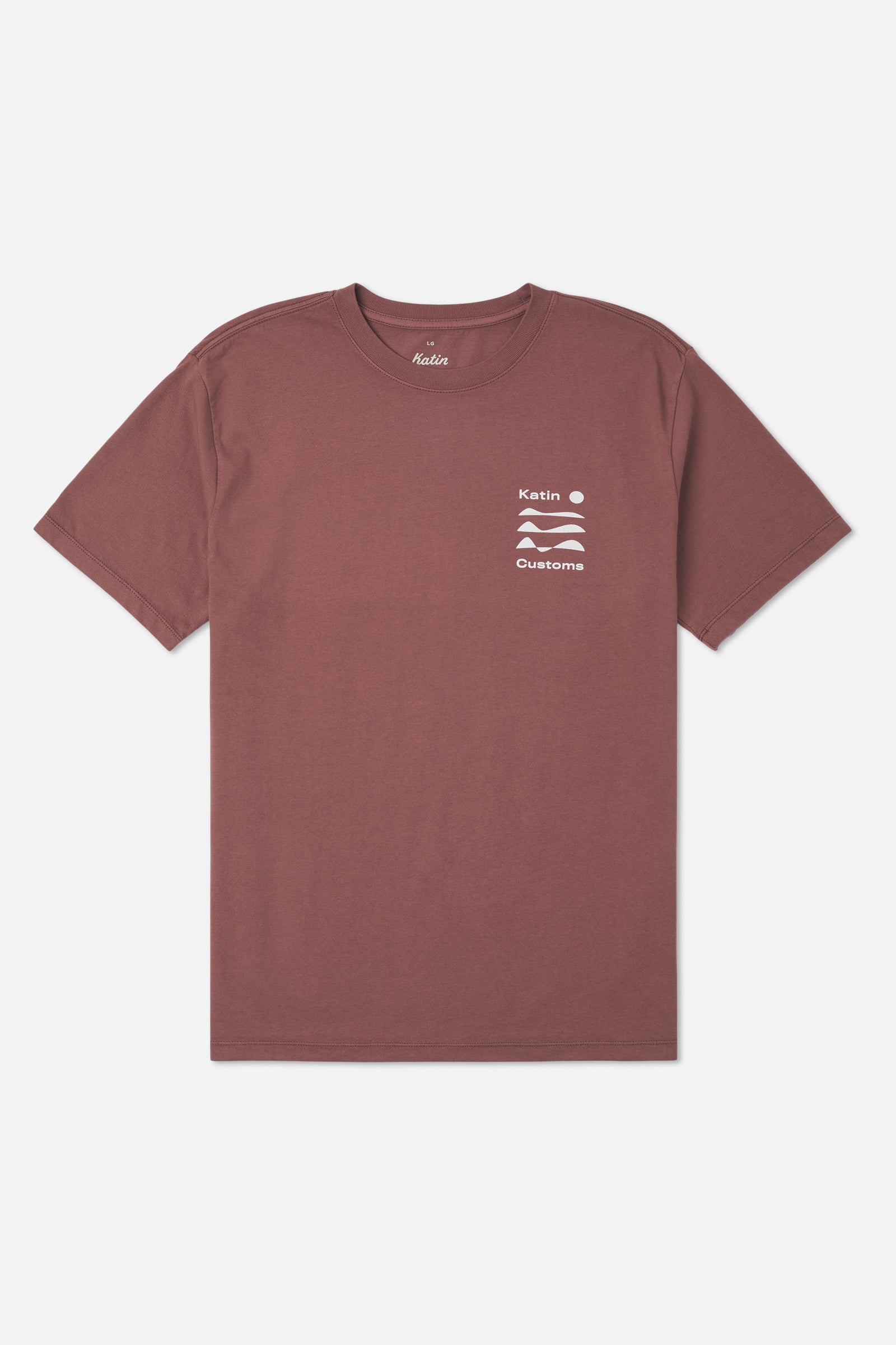 Katin Frequency Tee in French Roast Vintage Wash - front view