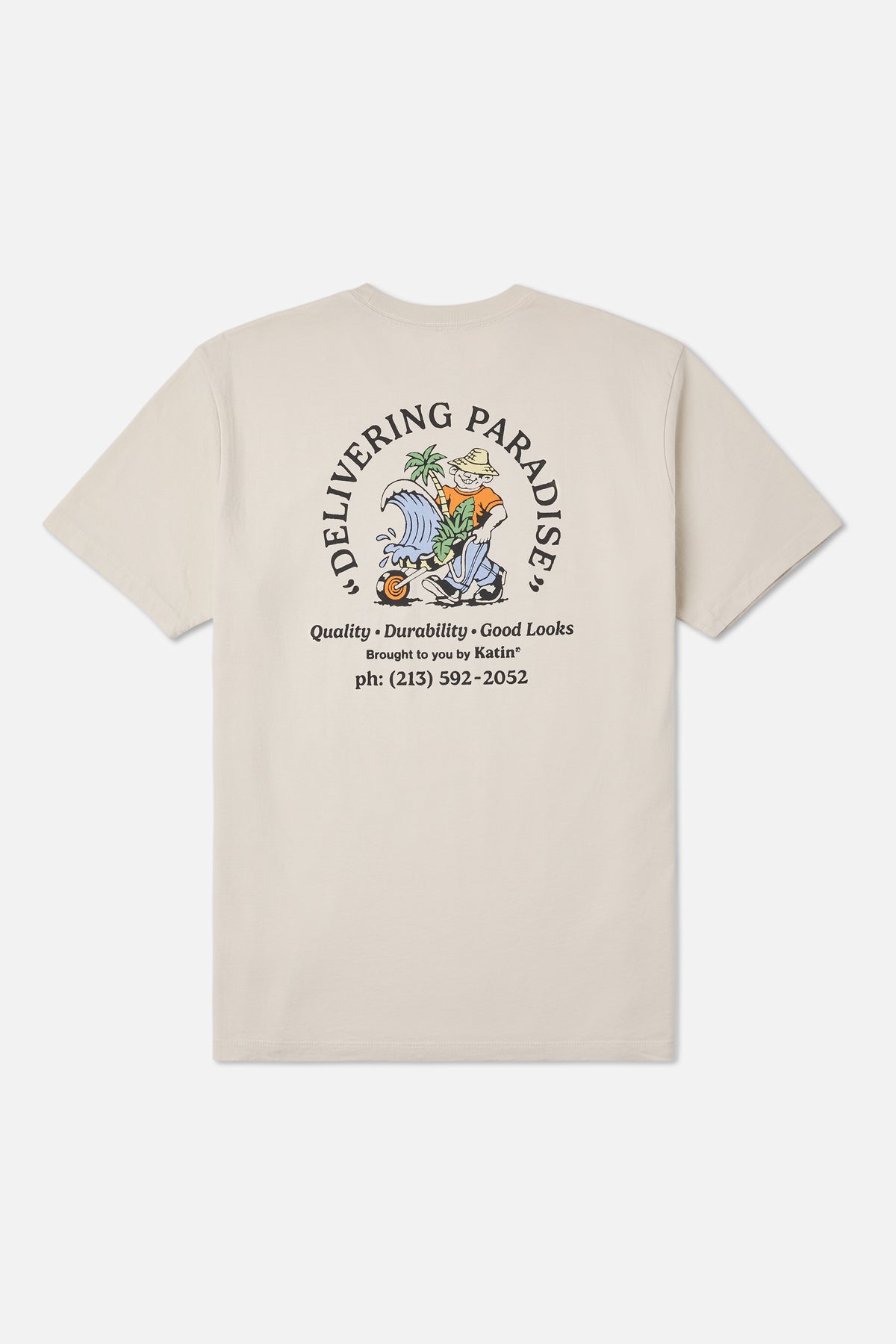 Katin Garden Tee in Vintage White - back view