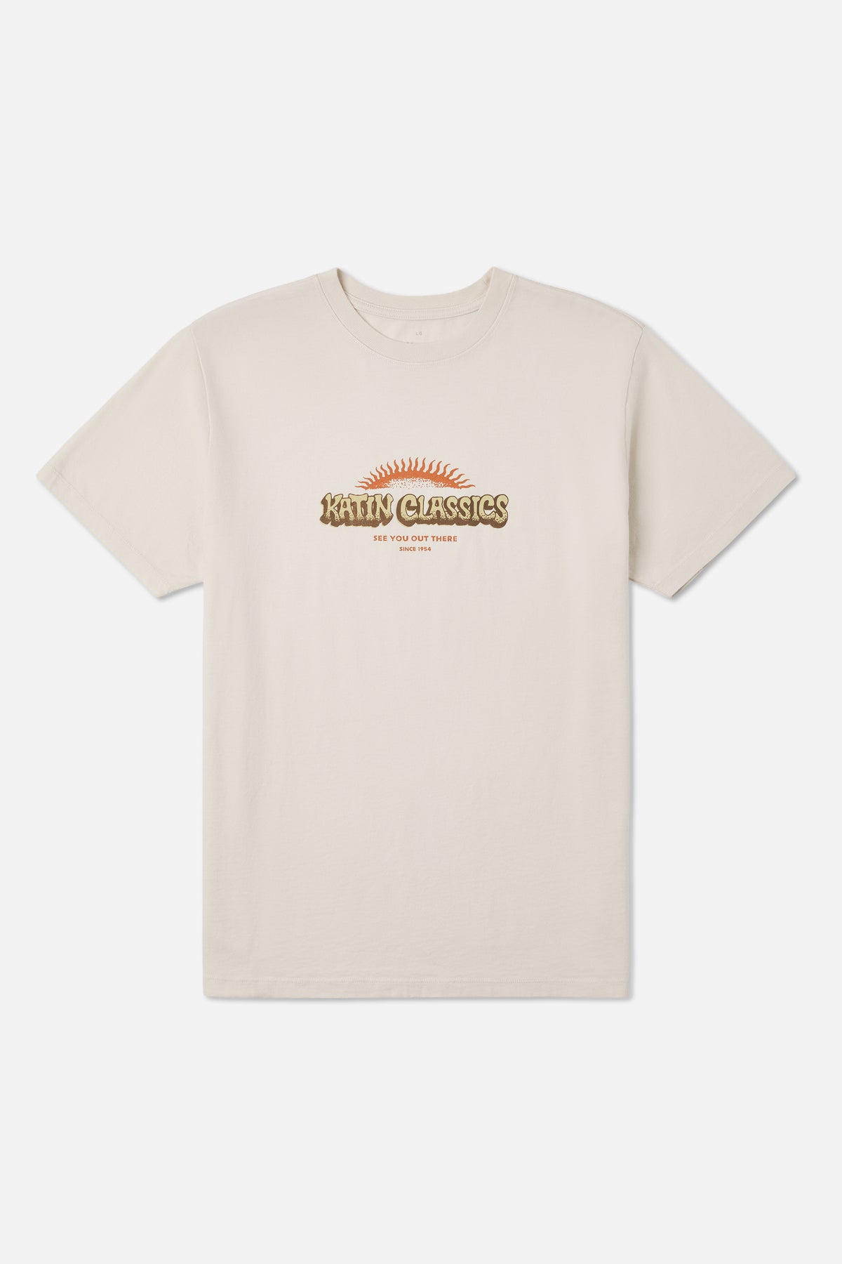 Katin Glow Tee in Vintage White - front view