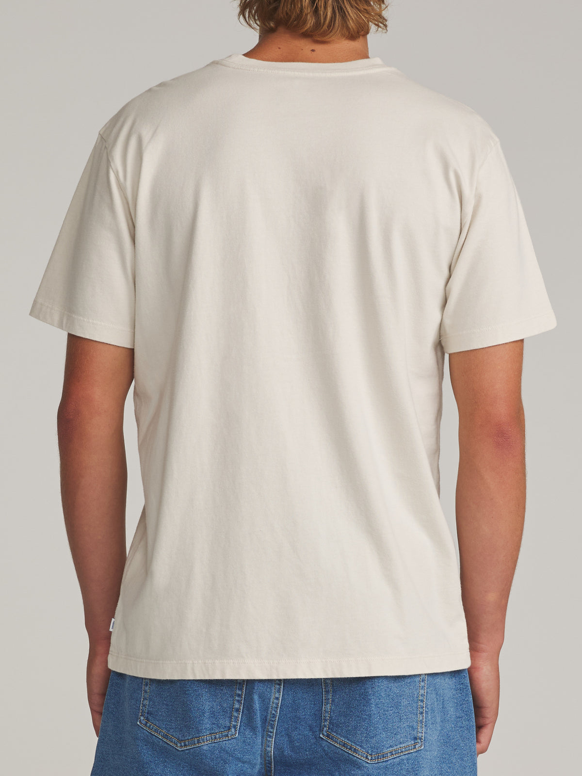 Katin Glow Tee in Vintage White - worn on model, back