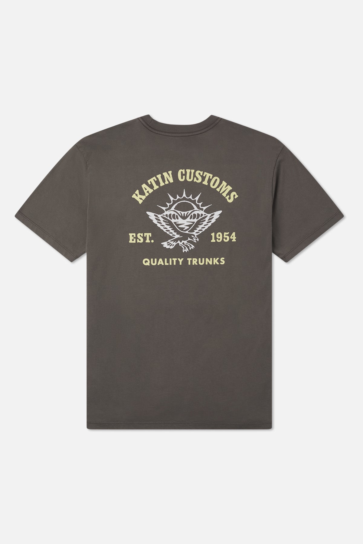 Katin Herman Tee in Lead Vintage Wash - back view
