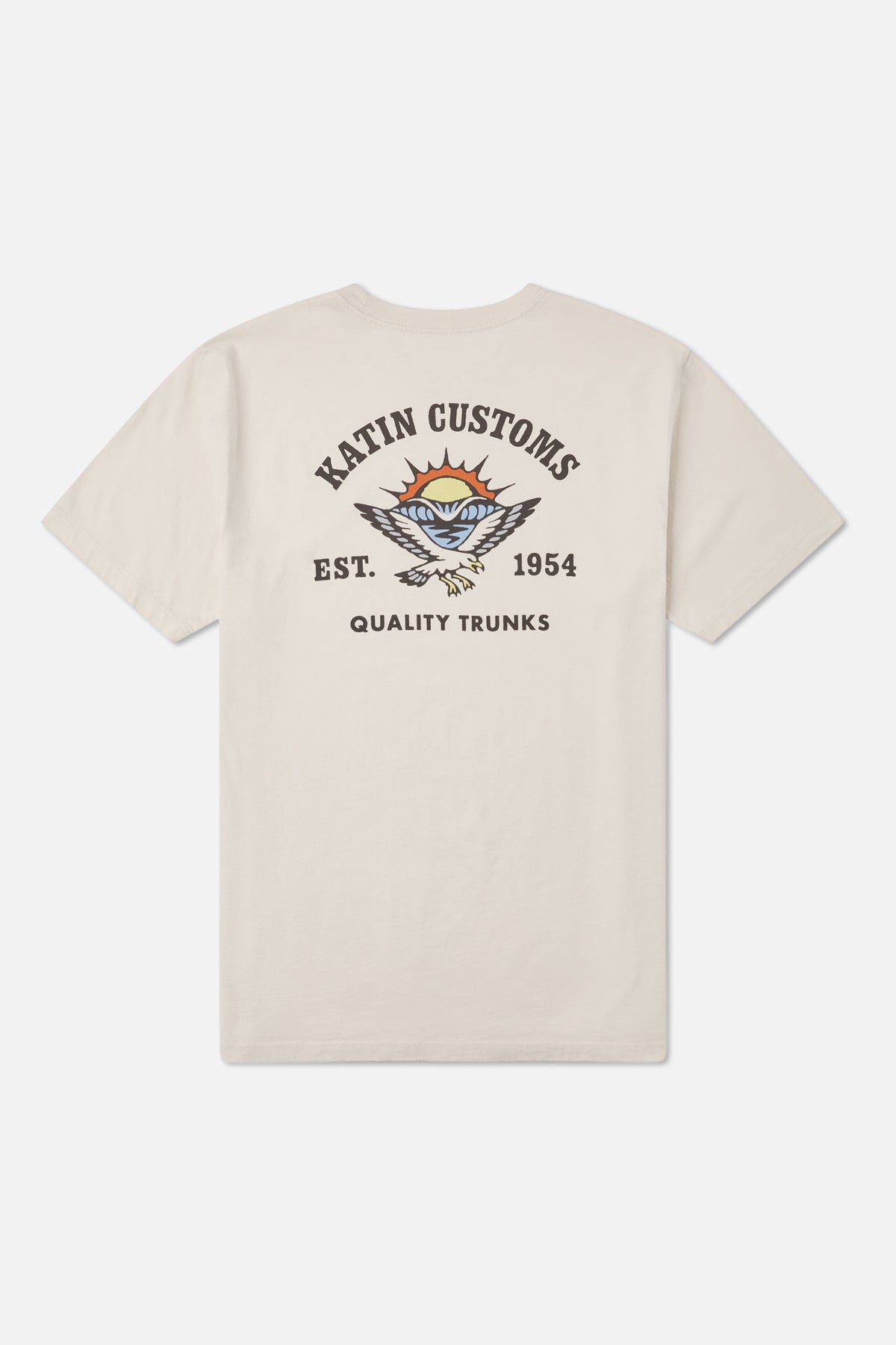 Katin Herman Tee in Vintage White - back view
