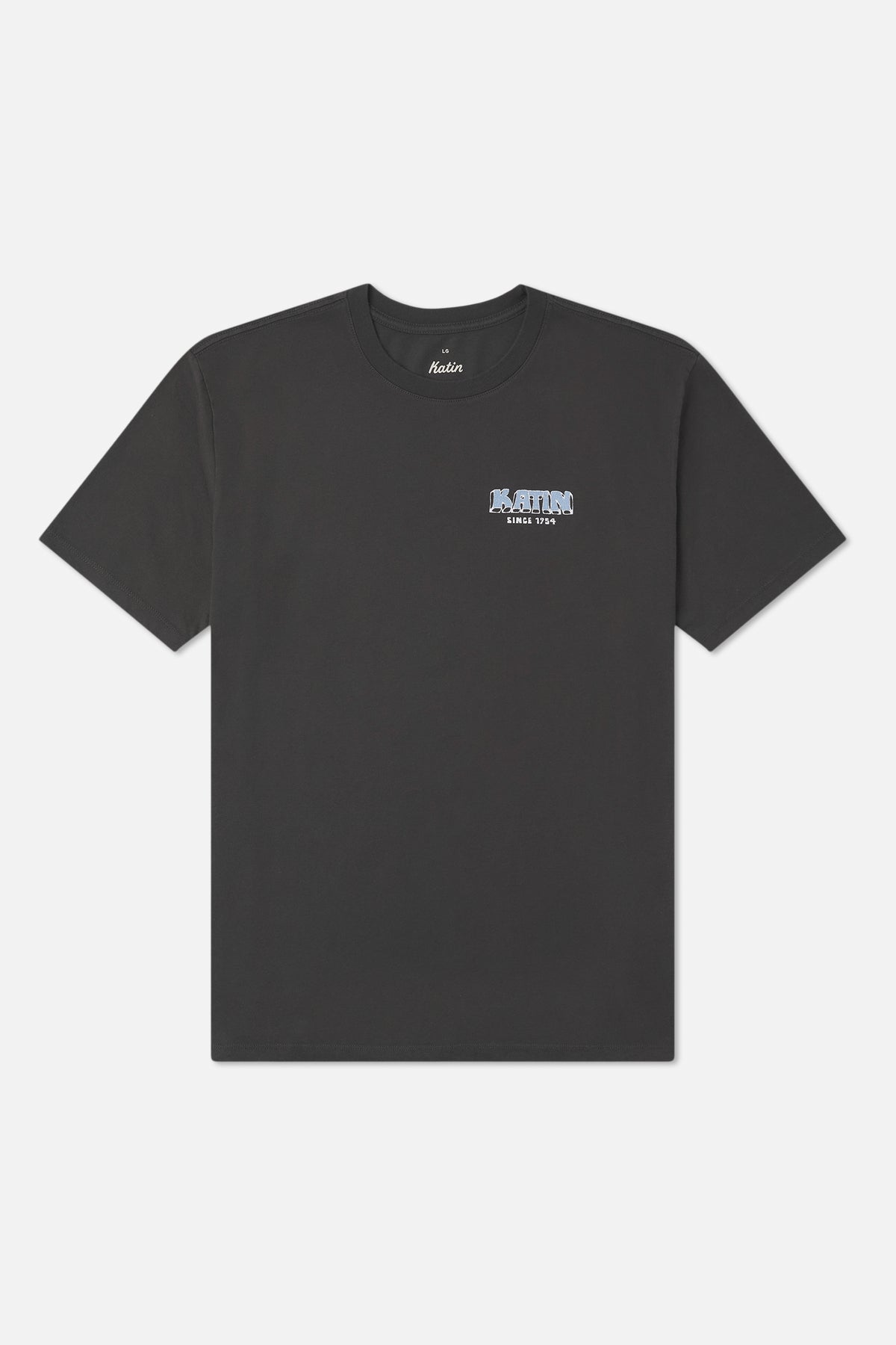 Katin Middles Tee in Black Wash - front view