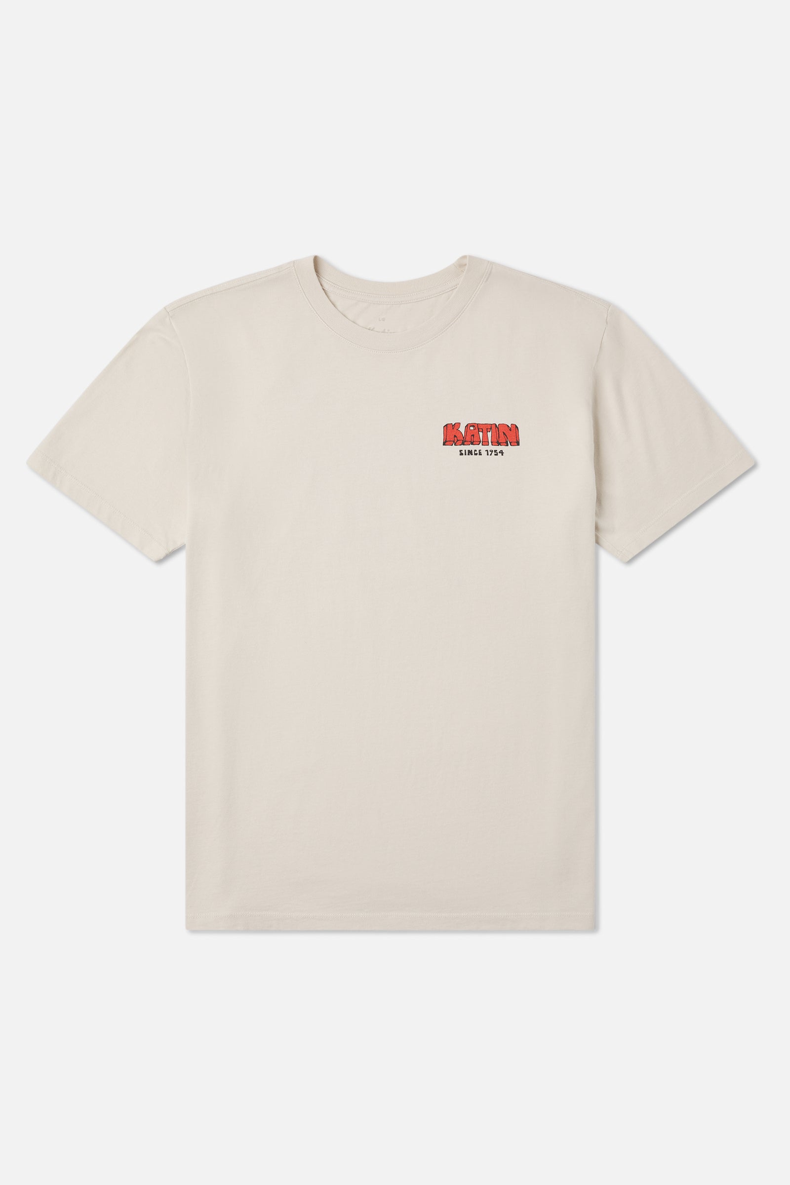 Katin Middles Tee in Vintage White - front view